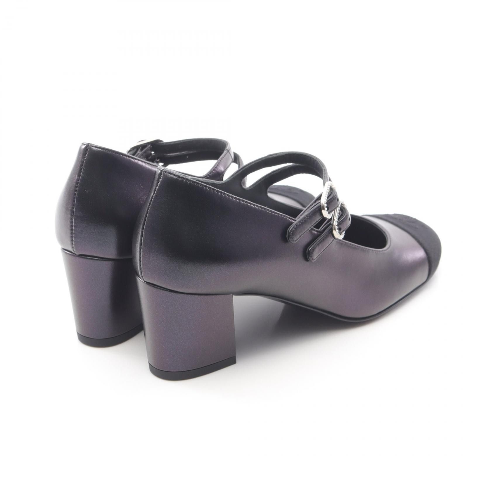 Chanel Chanel Chanel Mary Jane Lambskin Pumps Leather Shoes G45696 DUTY FREE for USA Size ONE SIZE - 2 Thumbnail