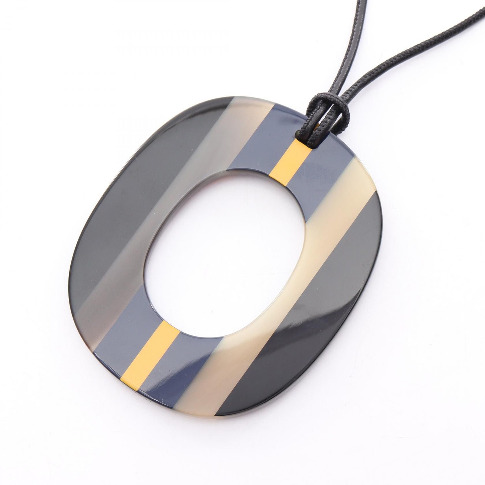 Hermes Hermes Hermes Ism Pop Buffalo Horn Leather Necklace Leather Necklace DUTY FREE for USA Size ONE SIZE - 2 Thumbnail