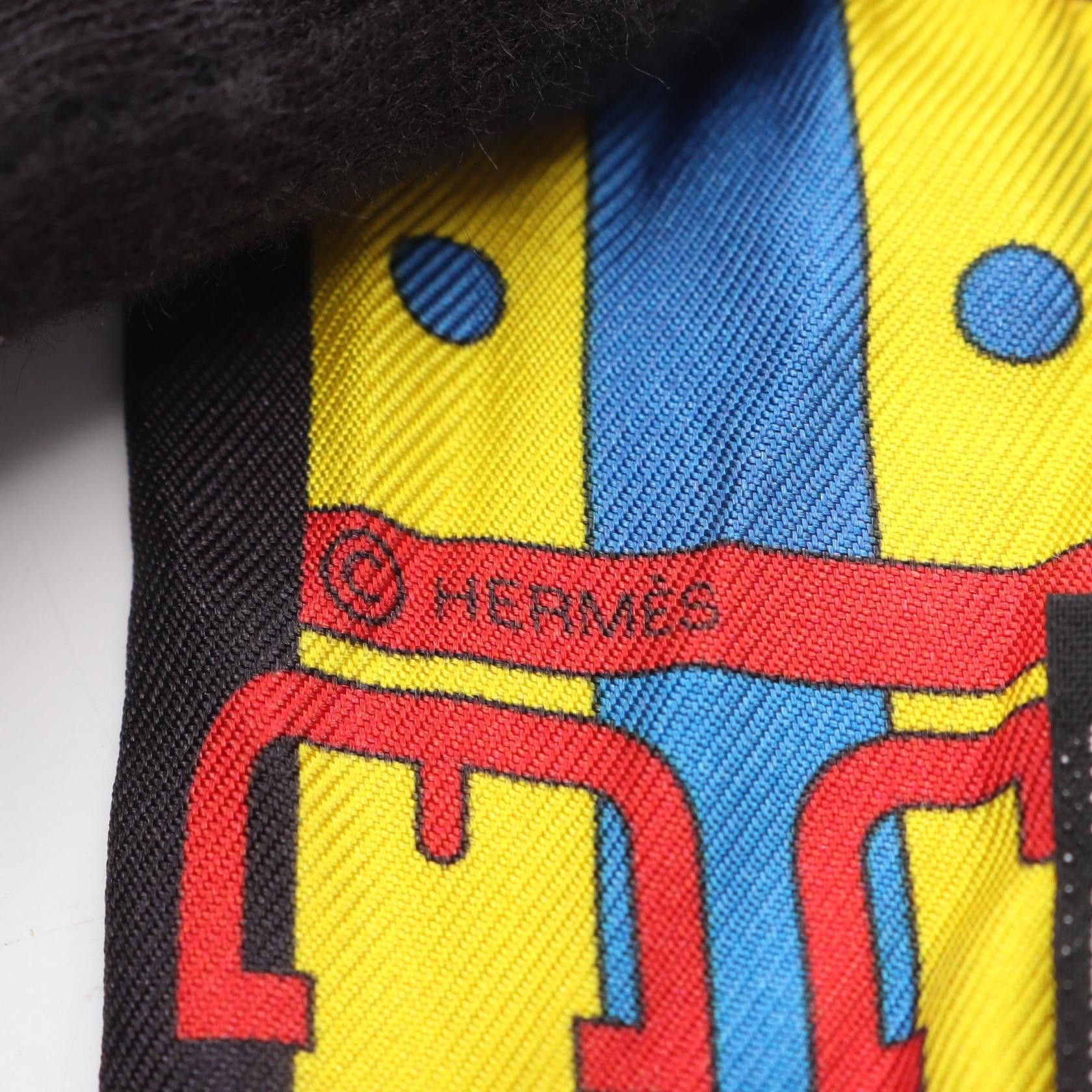 Hermes Hermes Hermes Twilly ROCABAR Silk Scarf Textile Scarf DUTY FREE for USA Size ONE SIZE - 4 Thumbnail