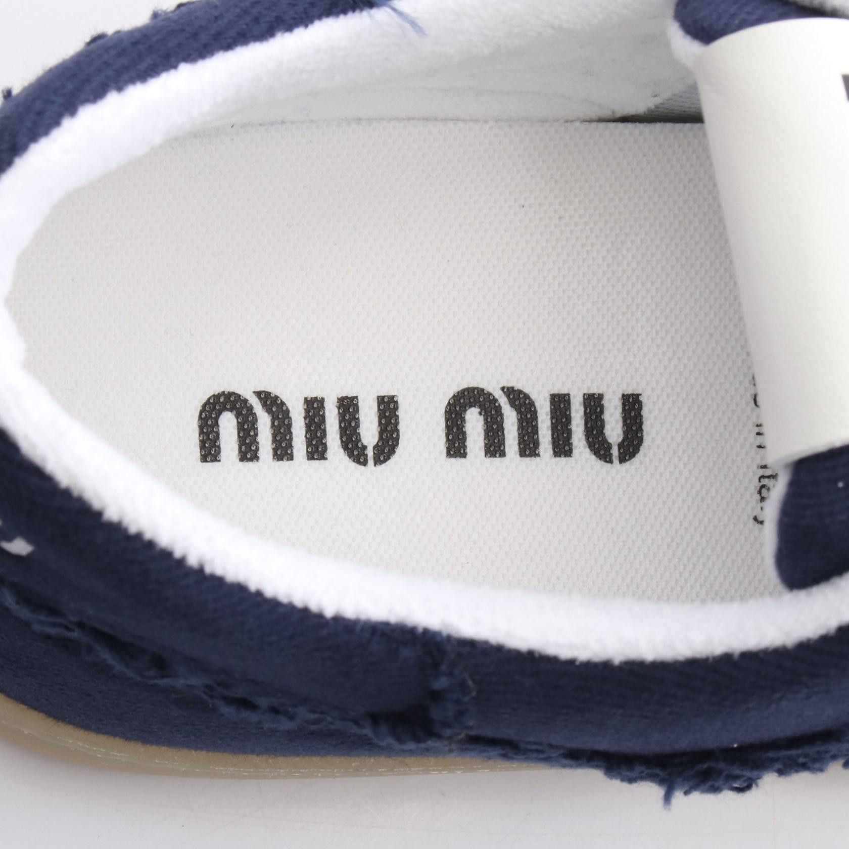 Miu Miu Miu Miu Miu Miu Denim Sneakers Textile Shoes DUTY FREE for USA Size ONE SIZE - 5 Thumbnail