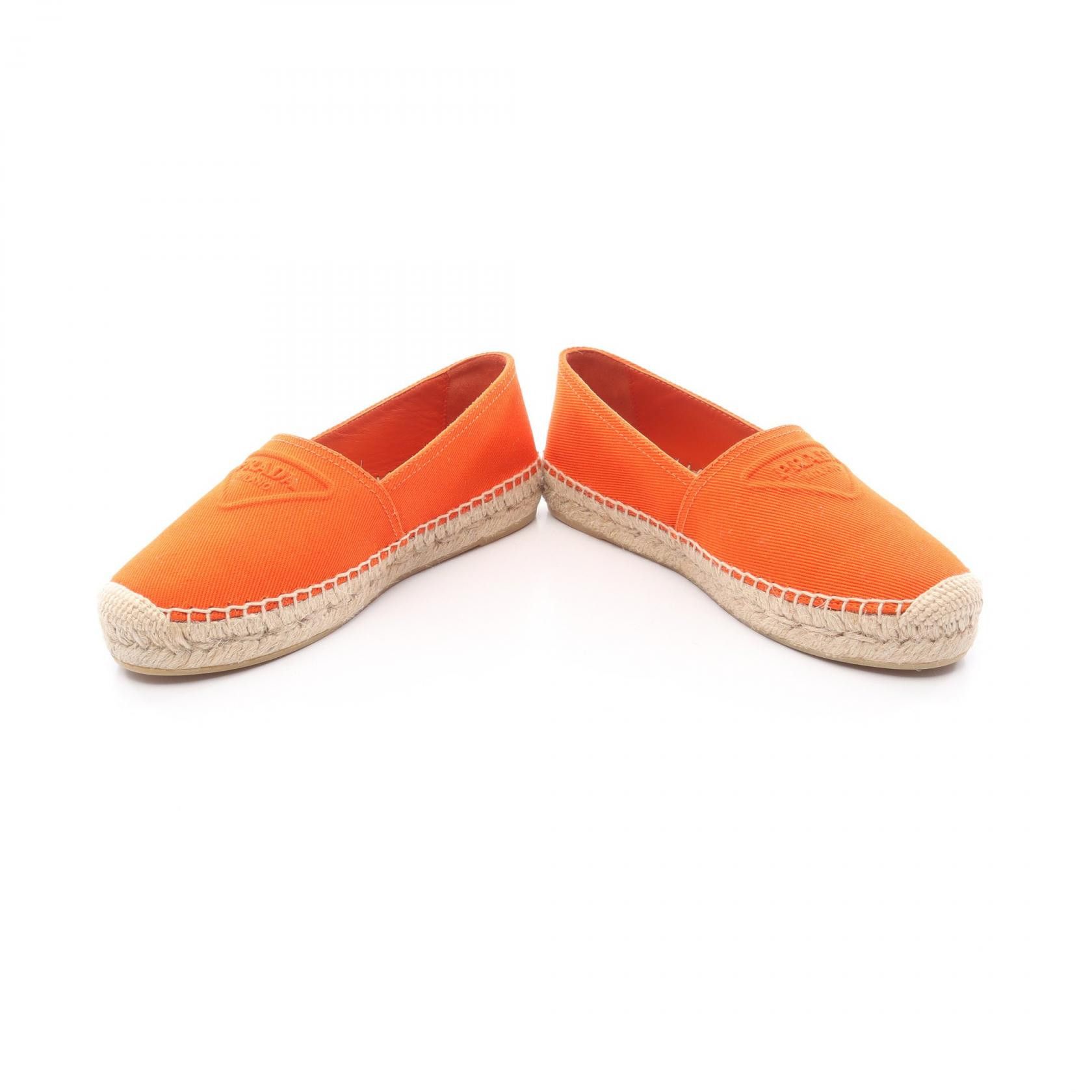 Prada Prada Prada Canvas Slip On Shoes Textile Shoes DUTY FREE for USA Size ONE SIZE - 3 Thumbnail