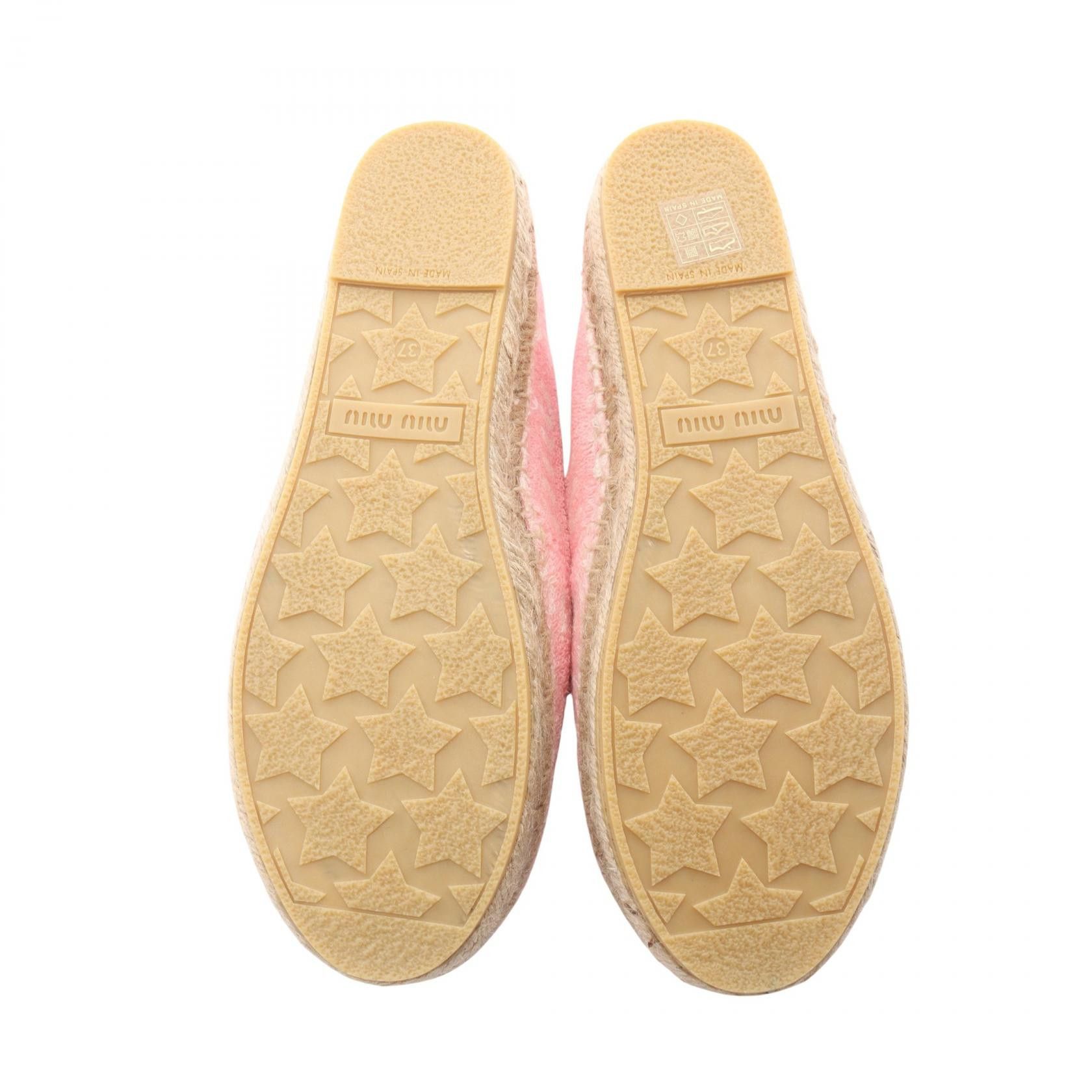 Miu Miu Miu Miu Miu Miu Pile Platform Slip On Textile Shoes DUTY FREE for USA Size ONE SIZE - 4 Thumbnail