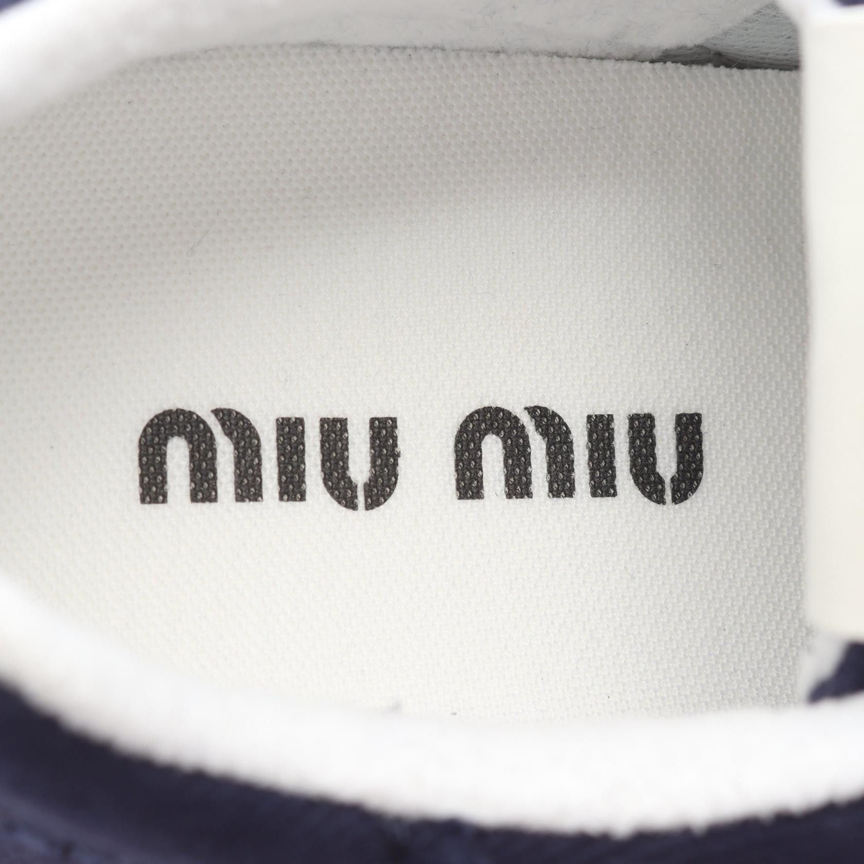 Miu Miu Miu Miu Miu Miu Canvas Sneakers Textile Shoes DUTY FREE for USA Size ONE SIZE - 5 Thumbnail