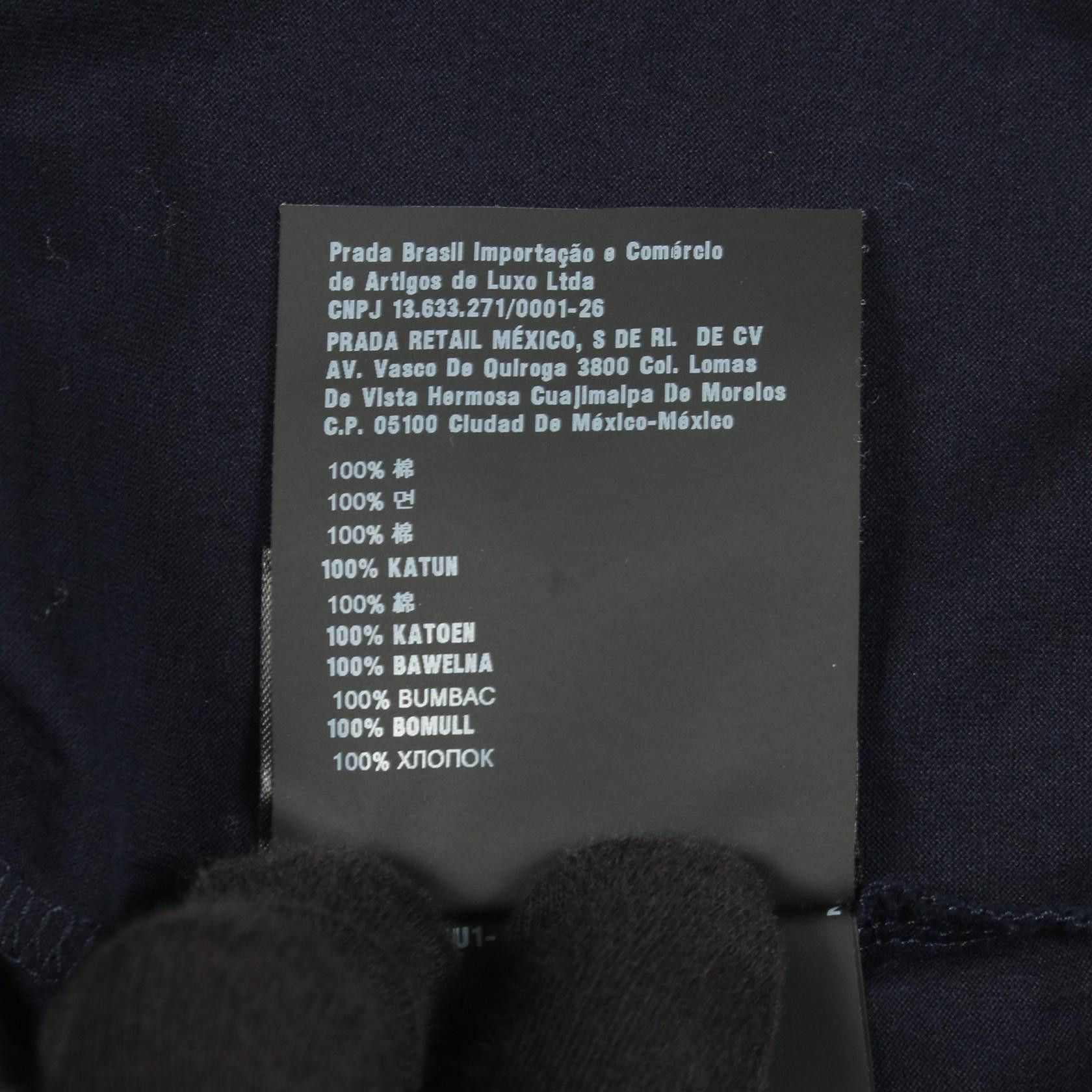 Prada Prada Prada Cotton Polo Shirt Textile Tops UJL878 DUTY FREE for USA Size ONE SIZE - 4 Thumbnail