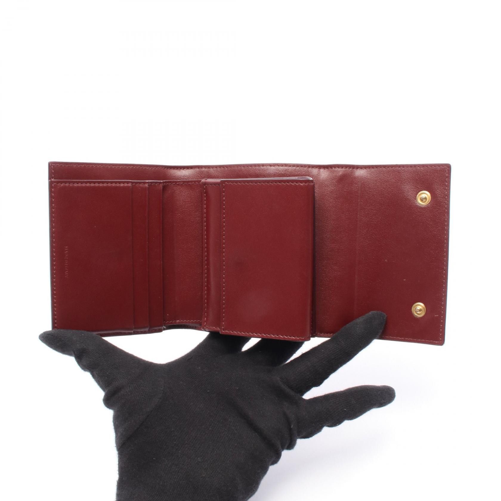 Celine Celine Celine Small Tri-fold Wallet Leather Wallet Leather Short Wallet 10B573BEL DUTY FREE for USA Size ONE SIZE - 3 Thumbnail