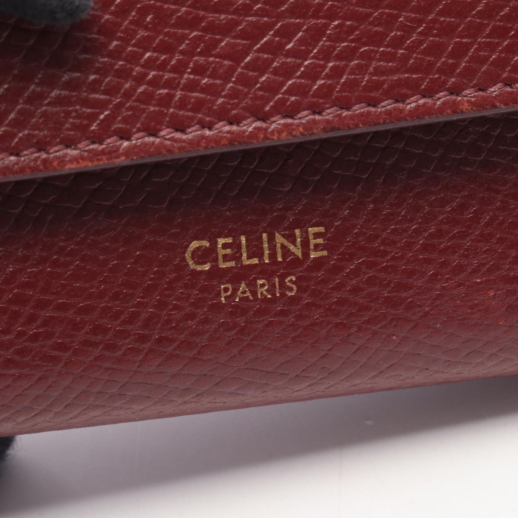 Celine Celine Celine Small Tri-fold Wallet Leather Wallet Leather Short Wallet 10B573BEL DUTY FREE for USA Size ONE SIZE - 6 Thumbnail