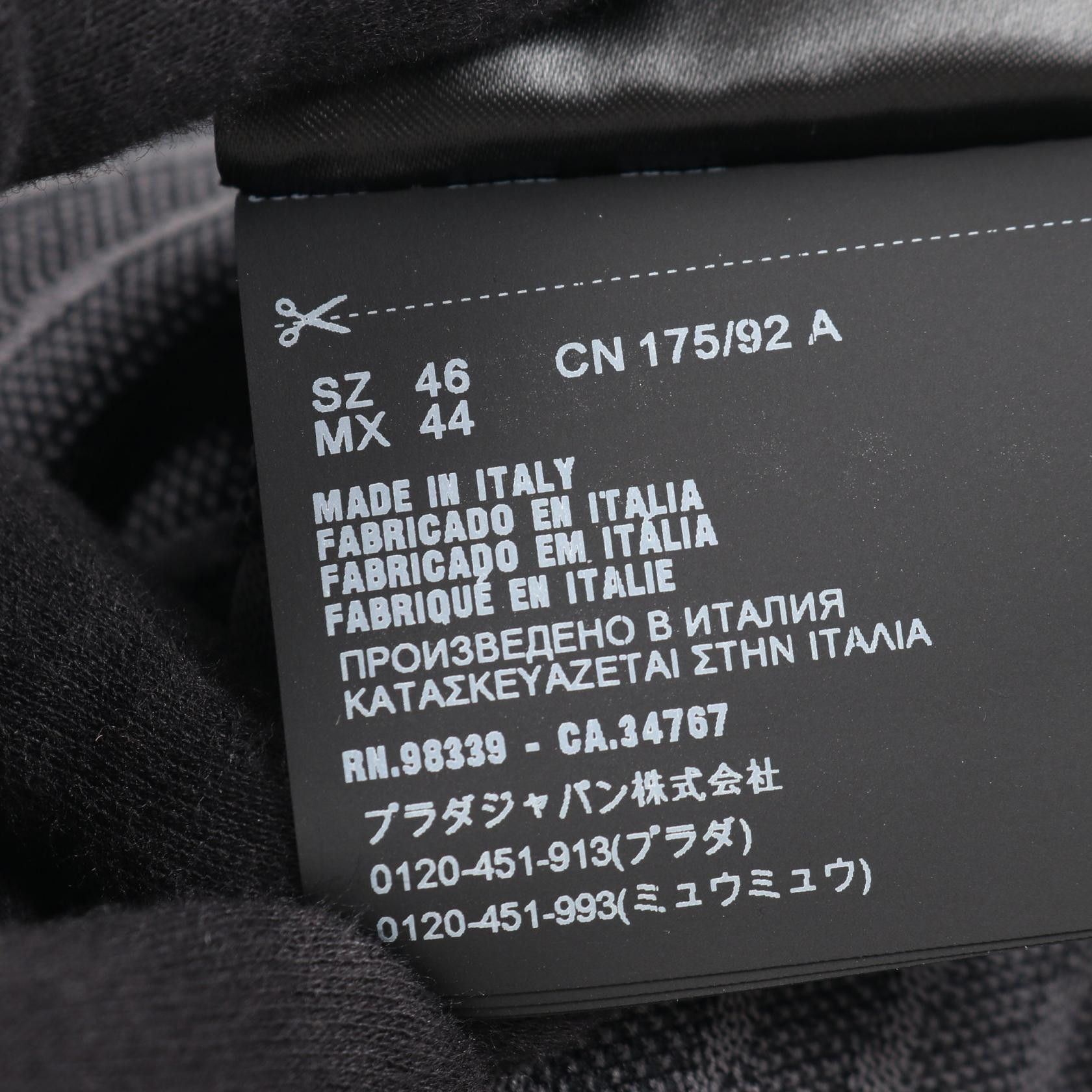 Prada Prada Prada Technical Knit Polyester Sweatshirt Textile Tops UMA876 DUTY FREE for USA Size ONE SIZE - 4 Thumbnail