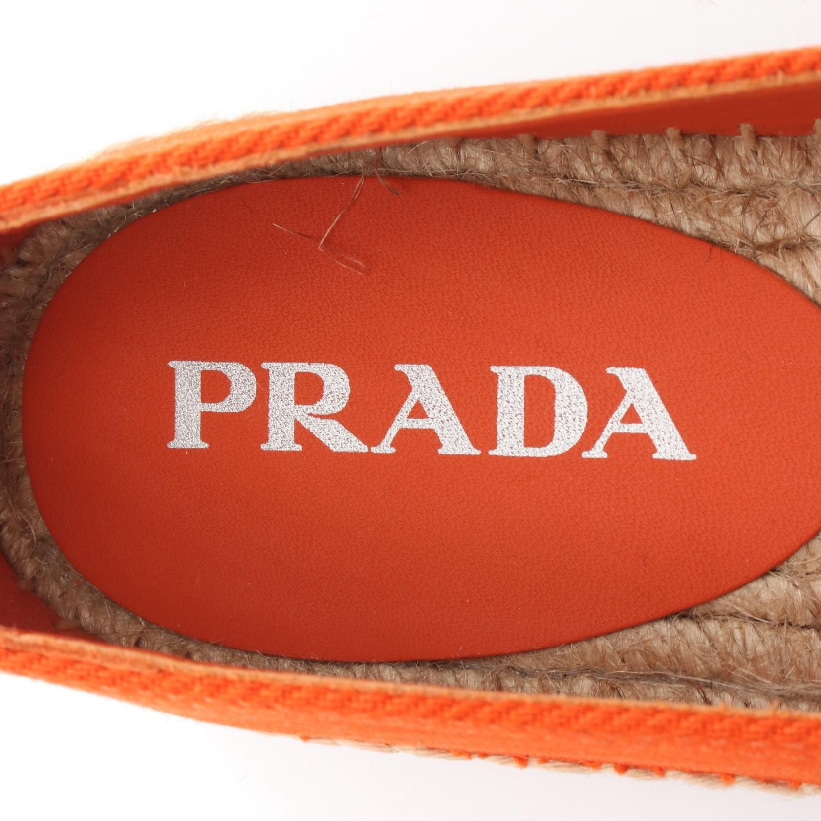 Prada Prada Prada Embossed Logo Canvas Slip On Shoes Textile Shoes DUTY FREE for USA Size ONE SIZE - 5 Thumbnail