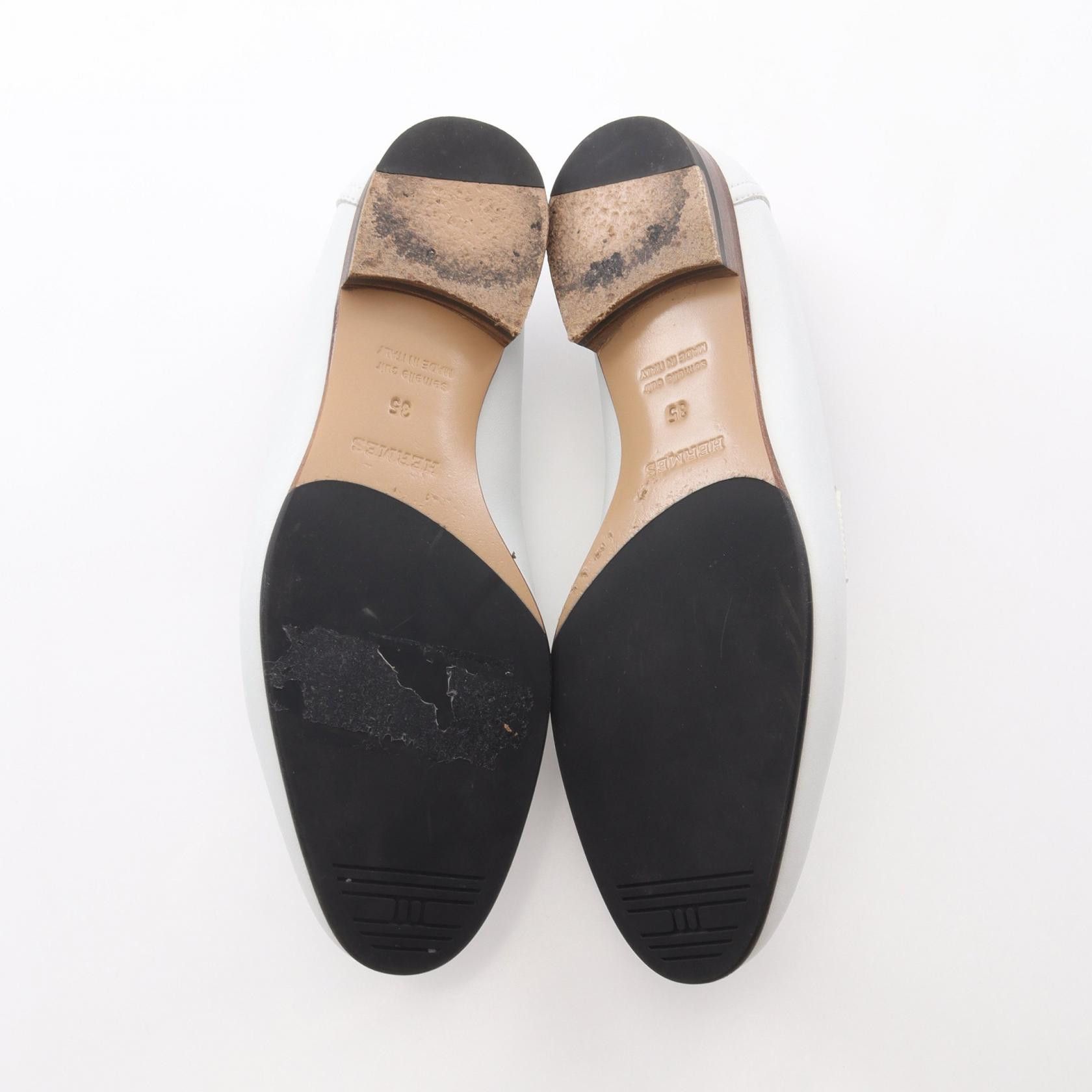 Hermes Hermes Hermes Paris Leather Loafers Leather Shoes DUTY FREE for USA Size ONE SIZE - 4 Thumbnail