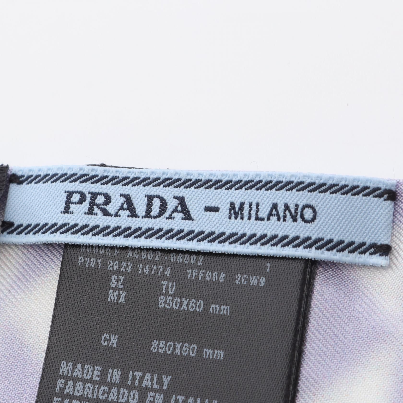 Prada Prada Prada Silk Scarf Textile Scarf DUTY FREE for USA Size ONE SIZE - 4 Thumbnail