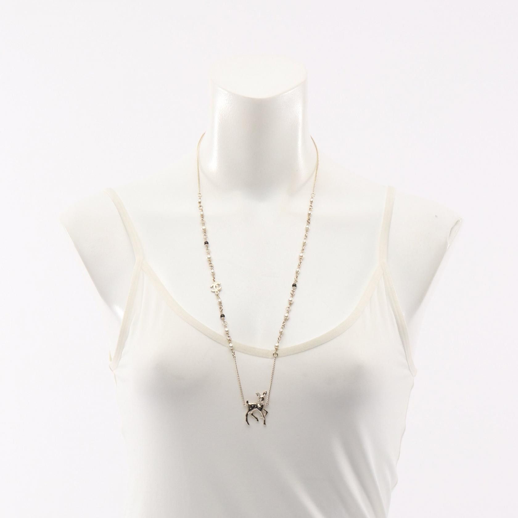 Chanel Chanel Chanel Years Gift 2025 Coco Mark Bambi Necklace Metal Necklace DUTY FREE for USA Size ONE SIZE - 6 Thumbnail