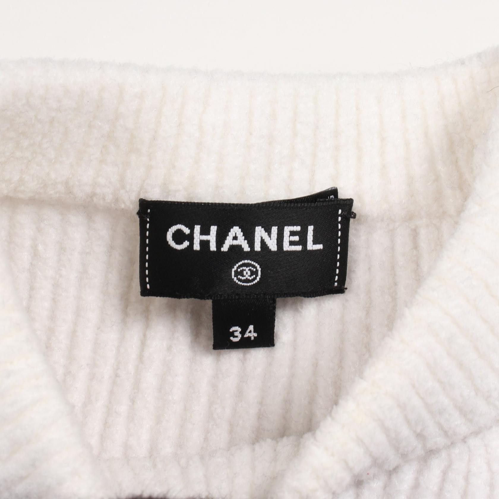 Chanel Chanel Chanel Coco Mark Cotton Viscose Knit Top Textile Tops DUTY FREE for USA Size ONE SIZE - 3 Thumbnail