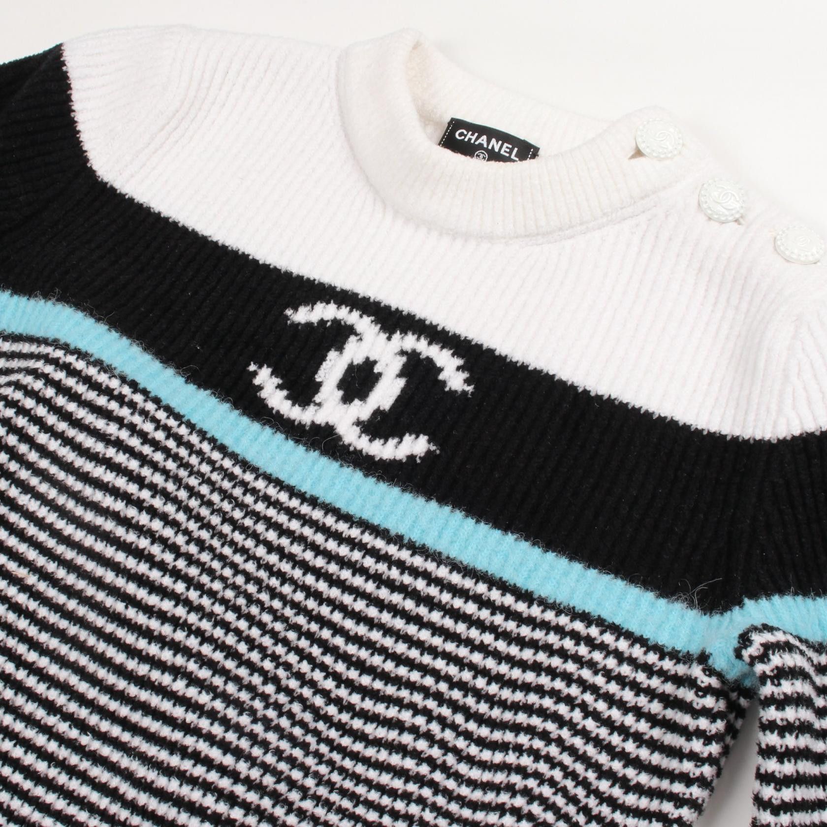 Chanel Chanel Chanel Coco Mark Cotton Viscose Knit Top Textile Tops DUTY FREE for USA Size ONE SIZE - 7 Thumbnail