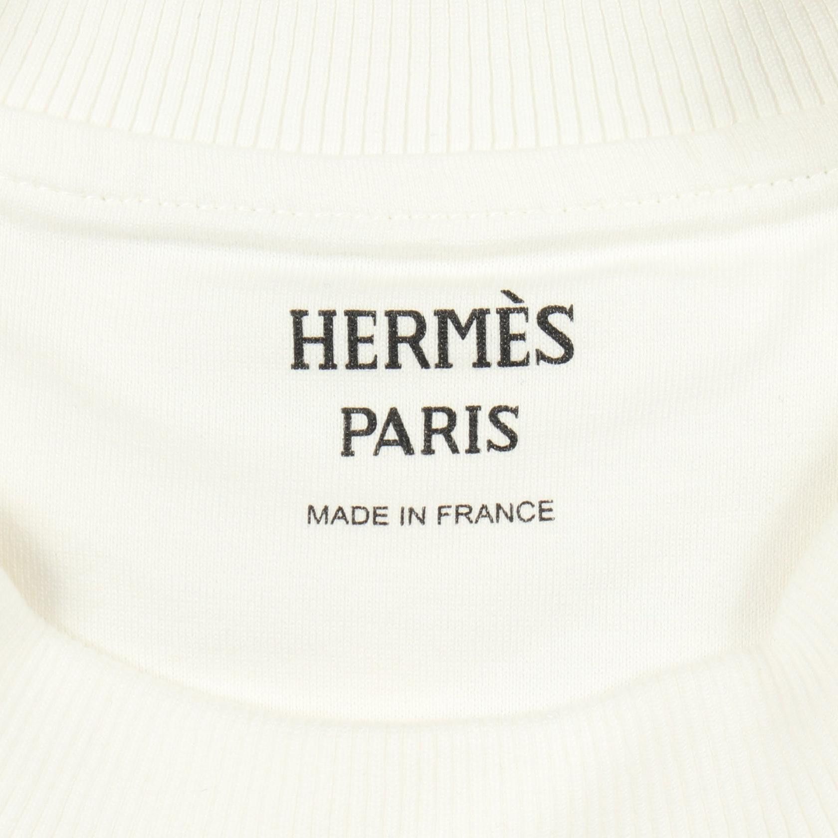 Hermes Hermes Hermes Feronneries Remix Cotton Sweatshirt Textile Sweatshirts & Hoodies DUTY FREE for USA Size ONE SIZE - 3 Thumbnail