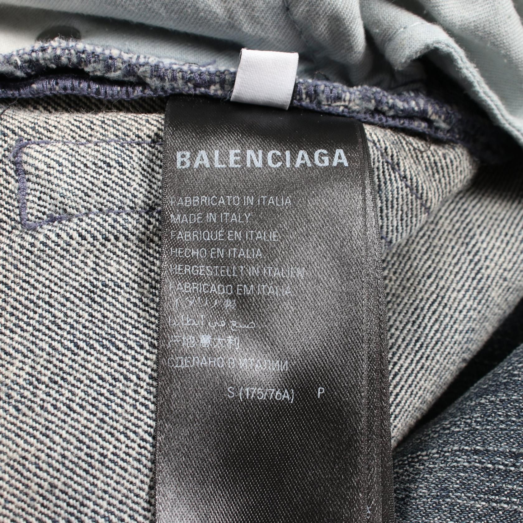 Balenciaga Balenciaga Balenciaga DOUBLE SIDE PANTS Cotton Denim Pants Textile Jeans 767979 DUTY FREE for USA Size ONE SIZE - 5 Thumbnail