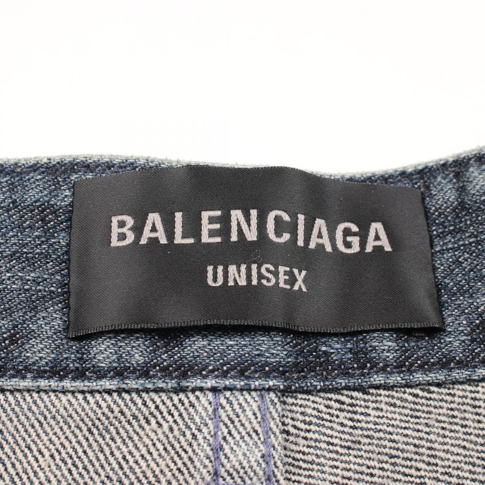Balenciaga Balenciaga Balenciaga DOUBLE SIDE PANTS Cotton Denim Pants Textile Jeans 767979 DUTY FREE for USA Size ONE SIZE - 3 Thumbnail