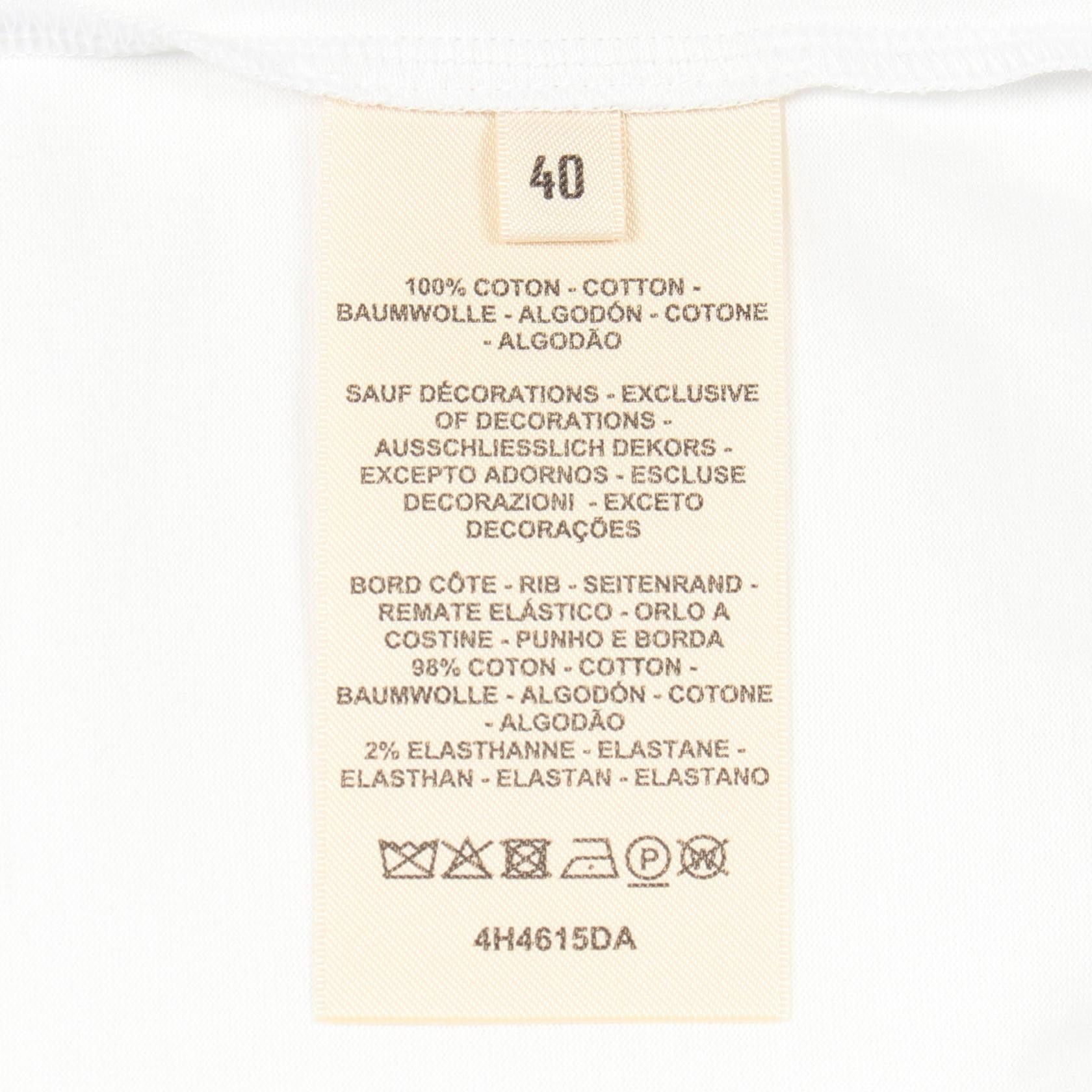 Hermes Hermes Hermes Mosaic Embroidered Cotton T shirt Textile T-Shirts DUTY FREE for USA Size ONE SIZE - 4 Thumbnail