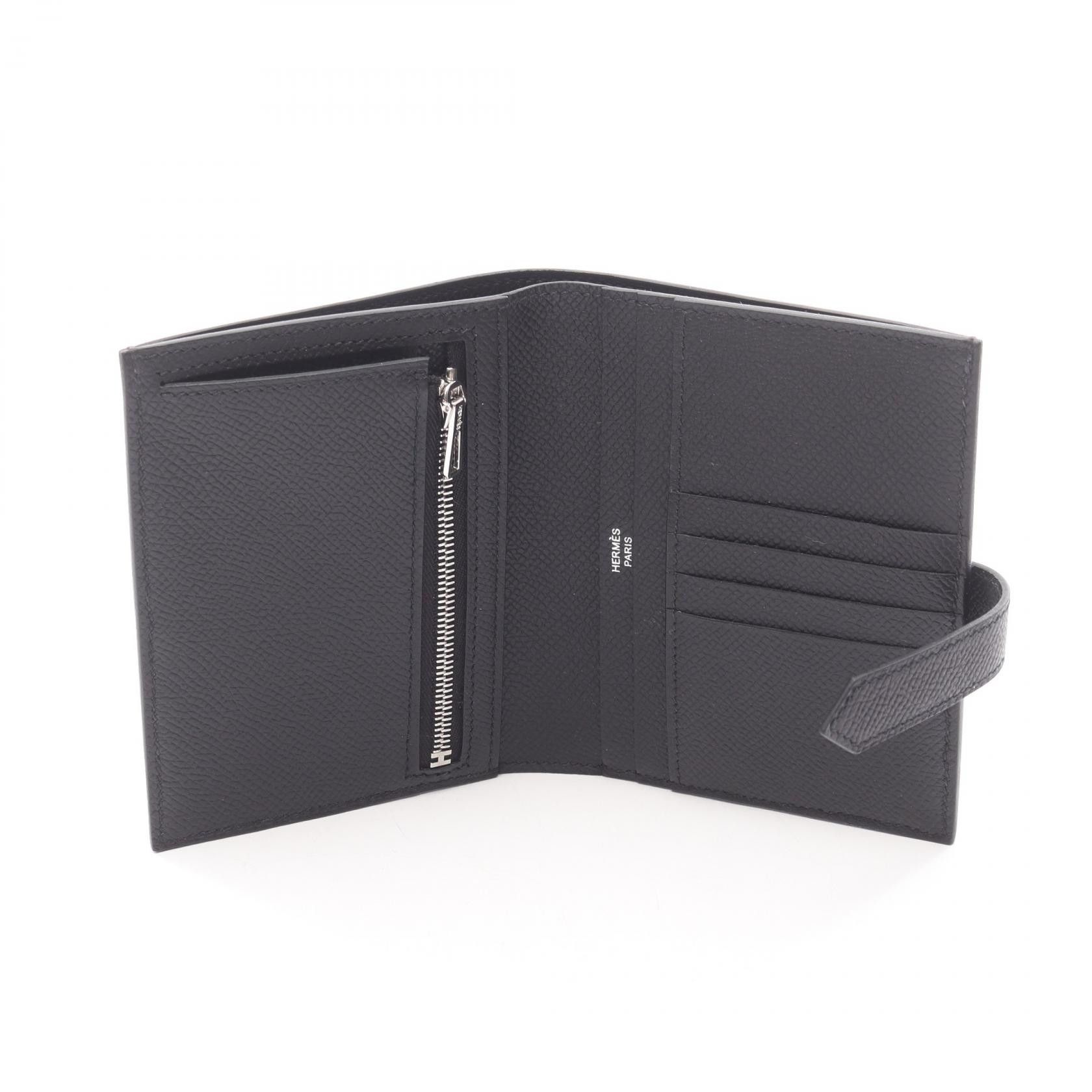Hermes Hermes Hermes Bearn Compact Epsom Leather Wallet Leather Short Wallet K DUTY FREE for USA Size ONE SIZE - 3 Thumbnail