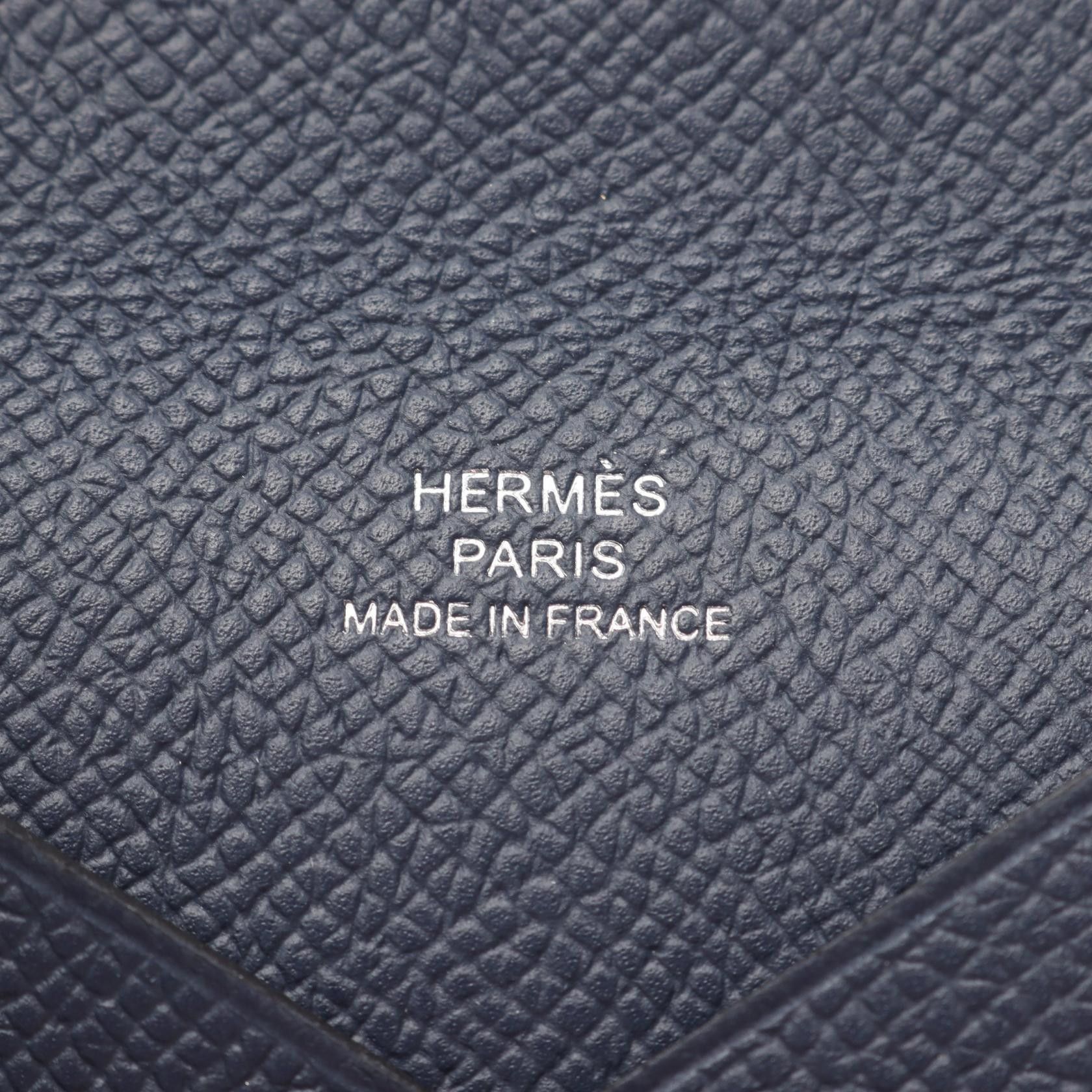 Hermes Hermes Hermes Calvi Leather Card Case Leather Coin Case Stamp W (2024) DUTY FREE for USA Size ONE SIZE - 5 Thumbnail