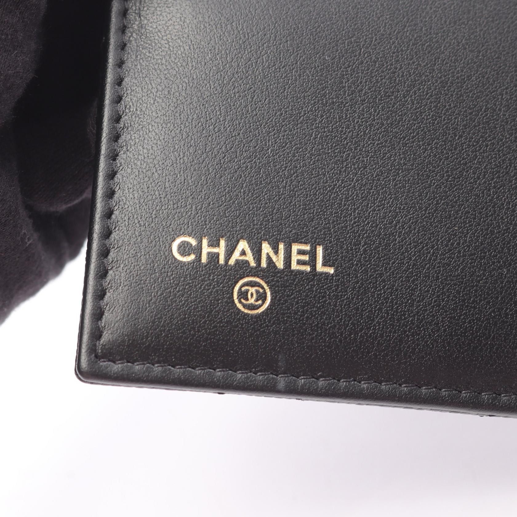 Chanel Chanel Chanel Matelasse Caviar Skin Trifold Wallet Leather Short Wallet AP3398 DUTY FREE for USA Size ONE SIZE - 5 Thumbnail