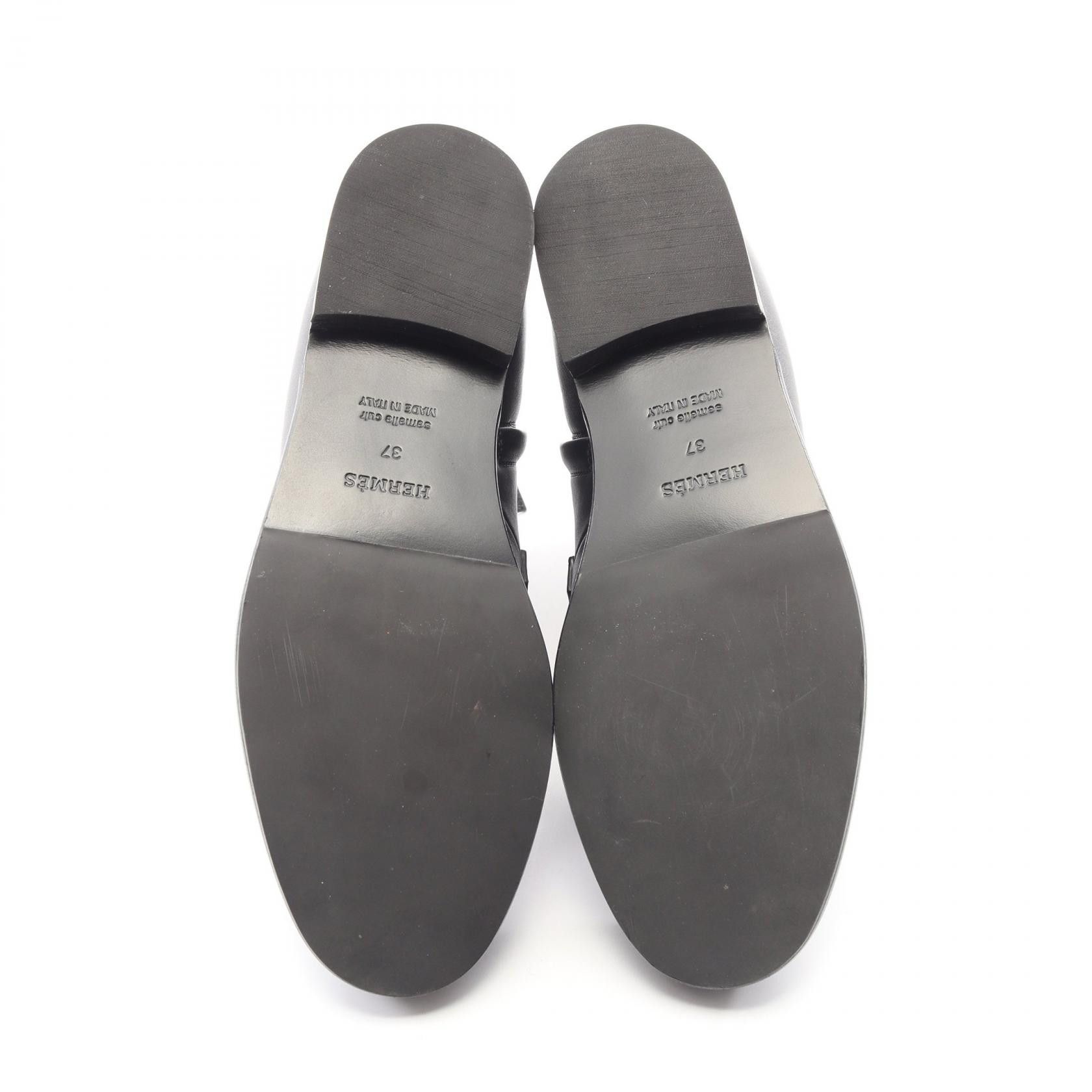 Hermes Hermes Hermes Kelsey Kelly Buckle Leather Short Boots Leather Shoes DUTY FREE for USA Size ONE SIZE - 4 Thumbnail