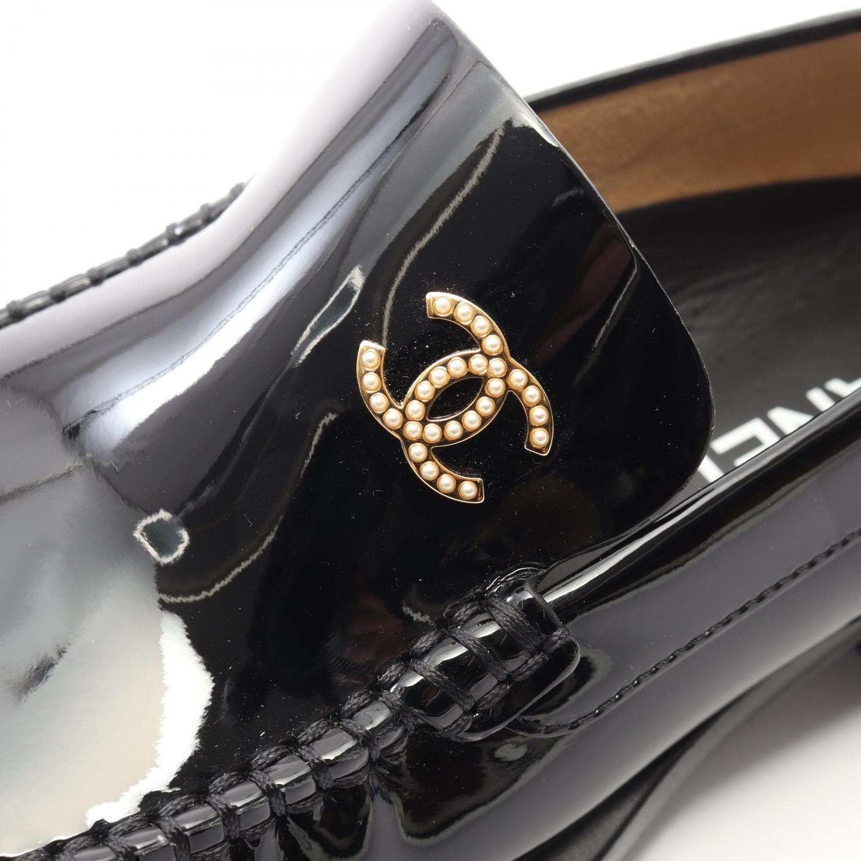 Chanel Chanel Chanel Coco Mark Patent Leather Loafers Leather Shoes DUTY FREE for USA Size ONE SIZE - 7 Thumbnail