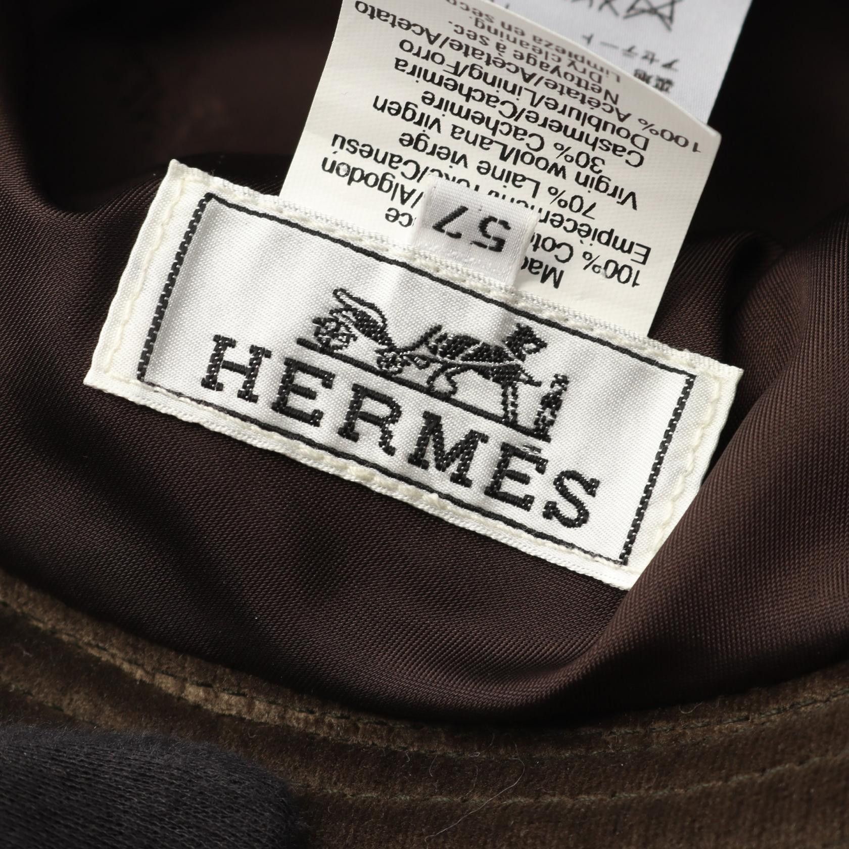 Hermes Hermes Hermes Wool Cashmere Hat Textile Hats DUTY FREE for USA Size ONE SIZE - 4 Thumbnail