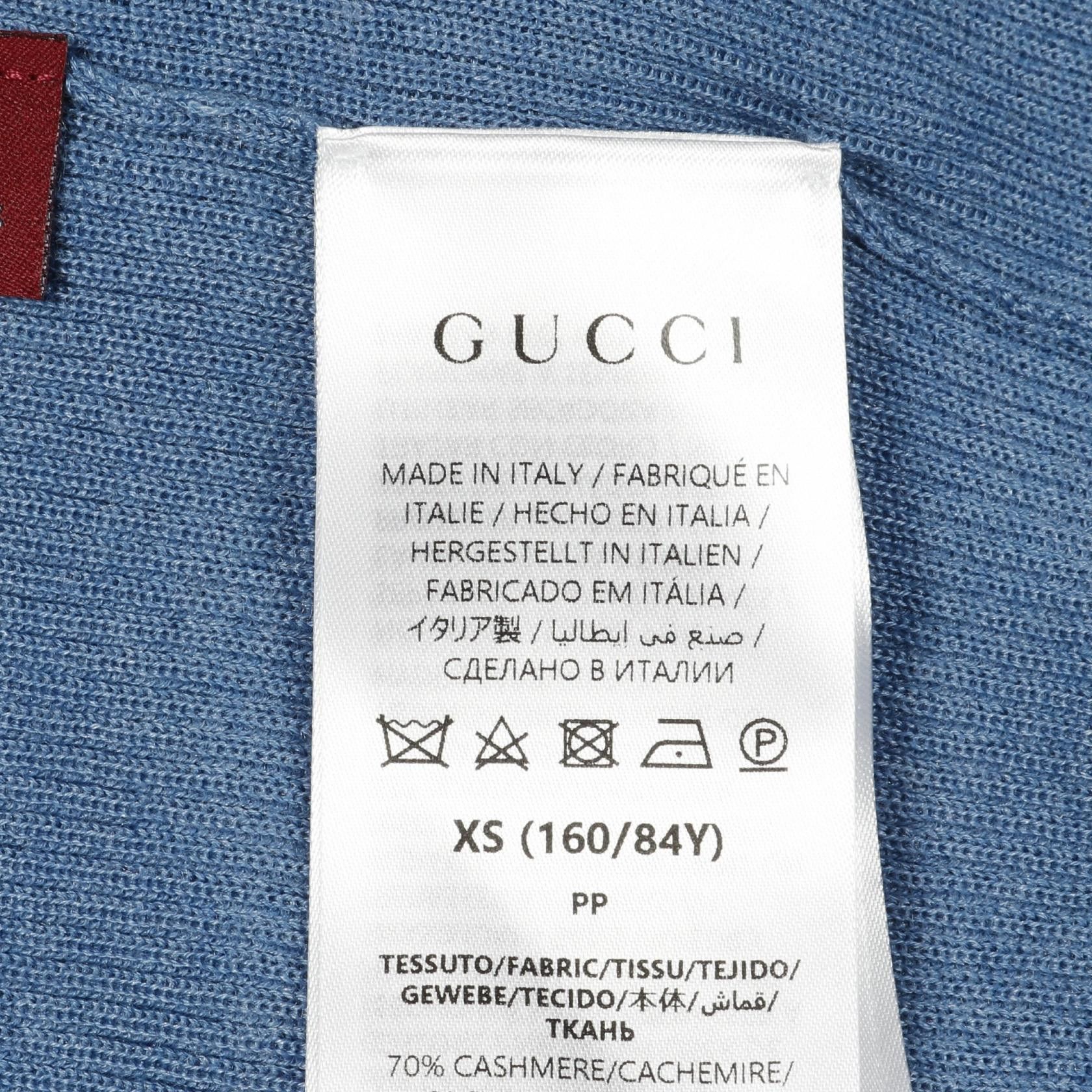 Gucci Gucci Gucci Shelly Line Cashmere Silk Knit Top Textile Tops DUTY FREE for USA Size ONE SIZE - 5 Thumbnail