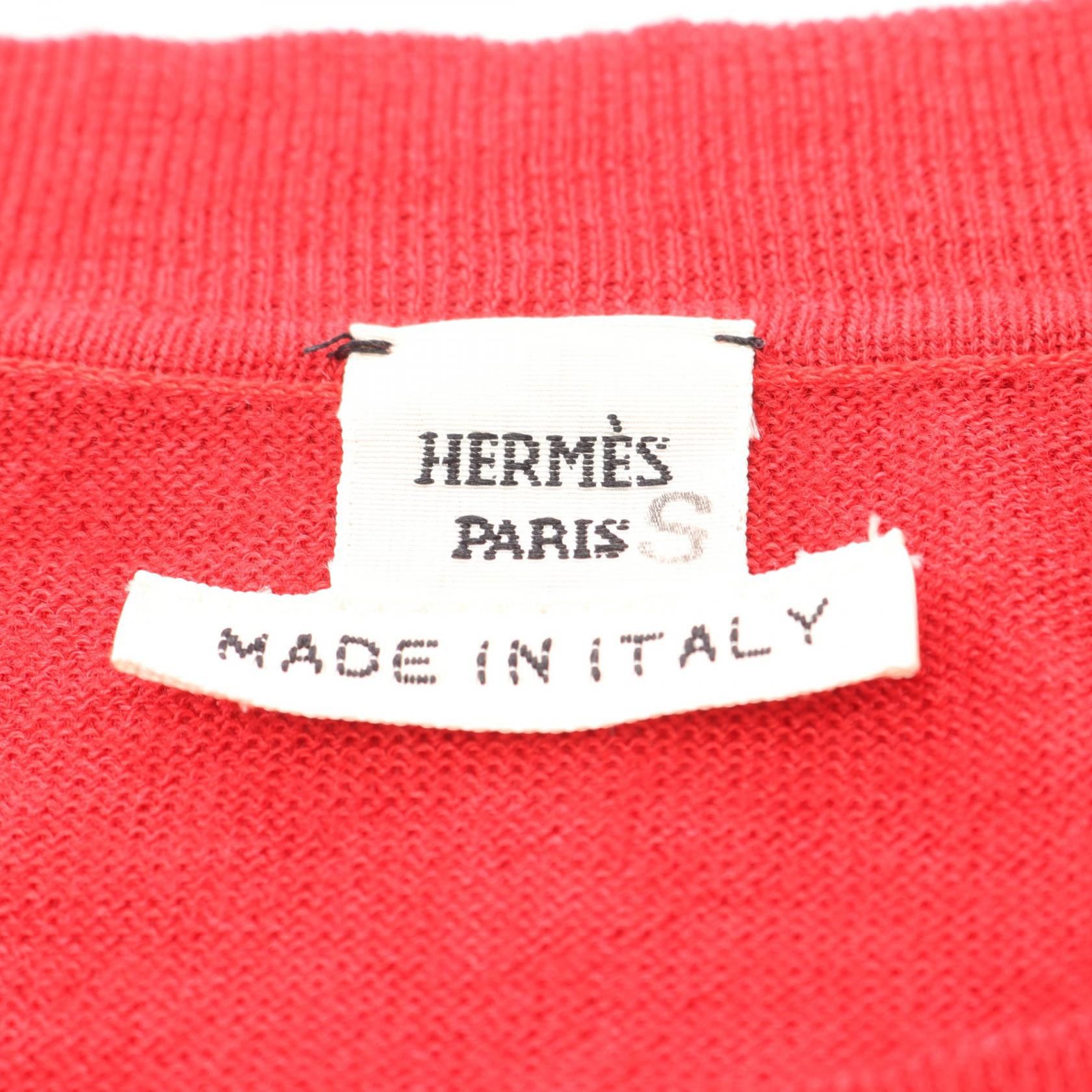 Hermes Hermes Hermes J.METZ Les Sangles silk cashmere knitwear Textile Tops DUTY FREE for USA Size ONE SIZE - 3 Thumbnail