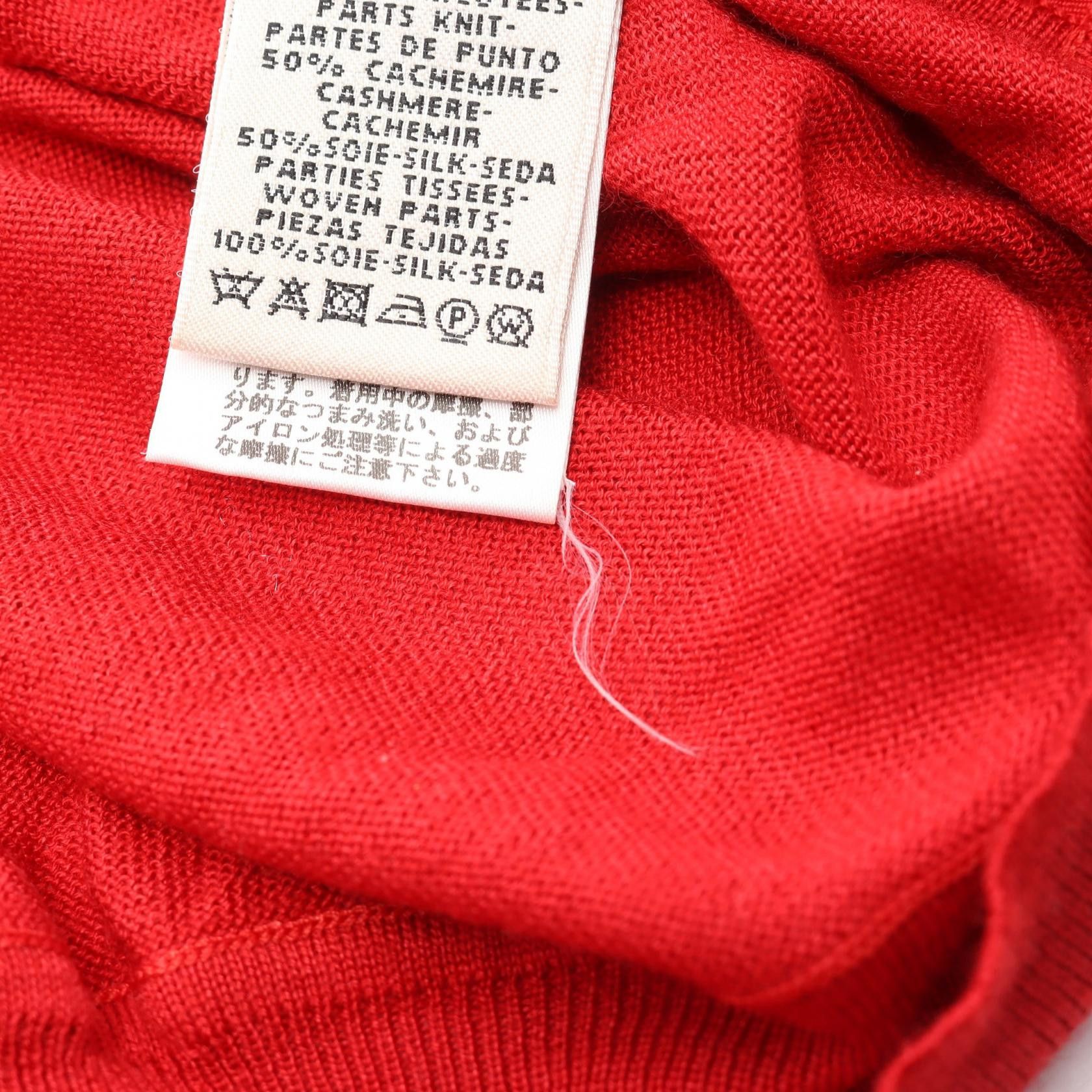 Hermes Hermes Hermes J.METZ Les Sangles silk cashmere knitwear Textile Tops DUTY FREE for USA Size ONE SIZE - 5 Thumbnail