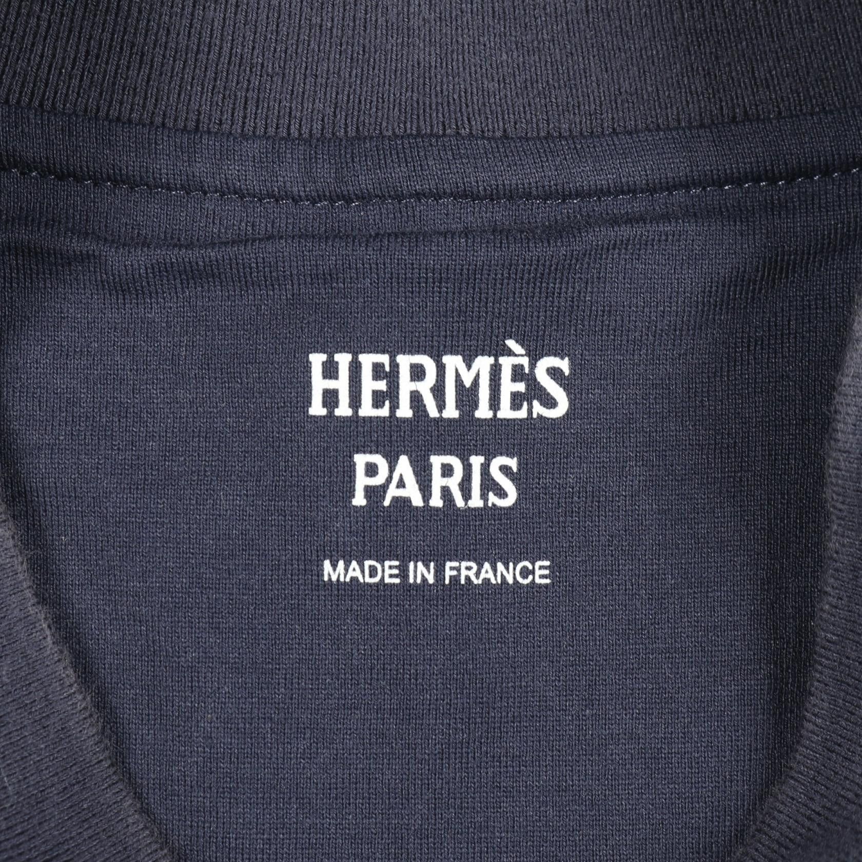 Hermes Hermes Hermes Canoe Cotton Top Textile Tops DUTY FREE for USA Size ONE SIZE - 3 Thumbnail