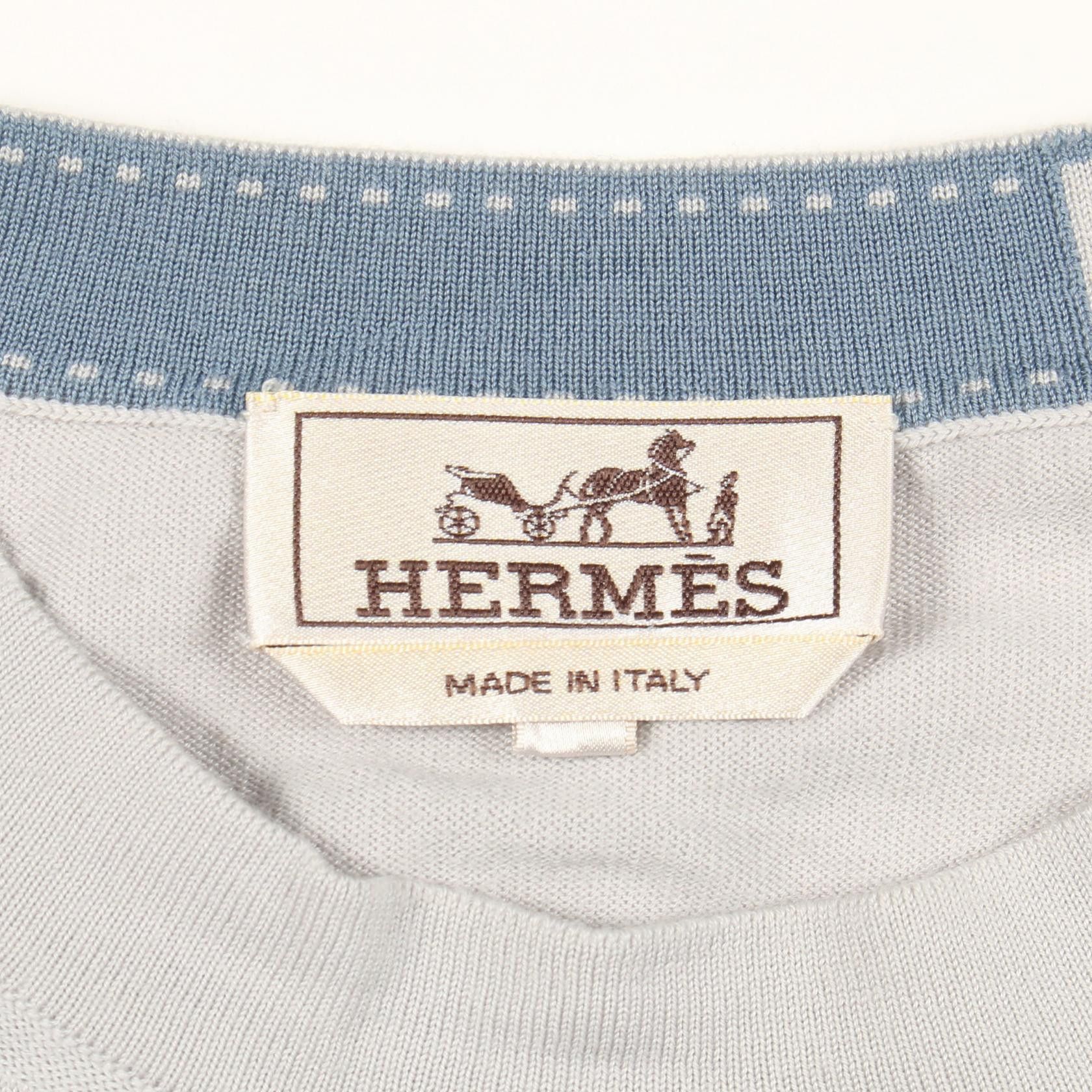 Hermes Hermes Hermes Wool Knit Top Textile Tops DUTY FREE for USA Size ONE SIZE - 3 Thumbnail