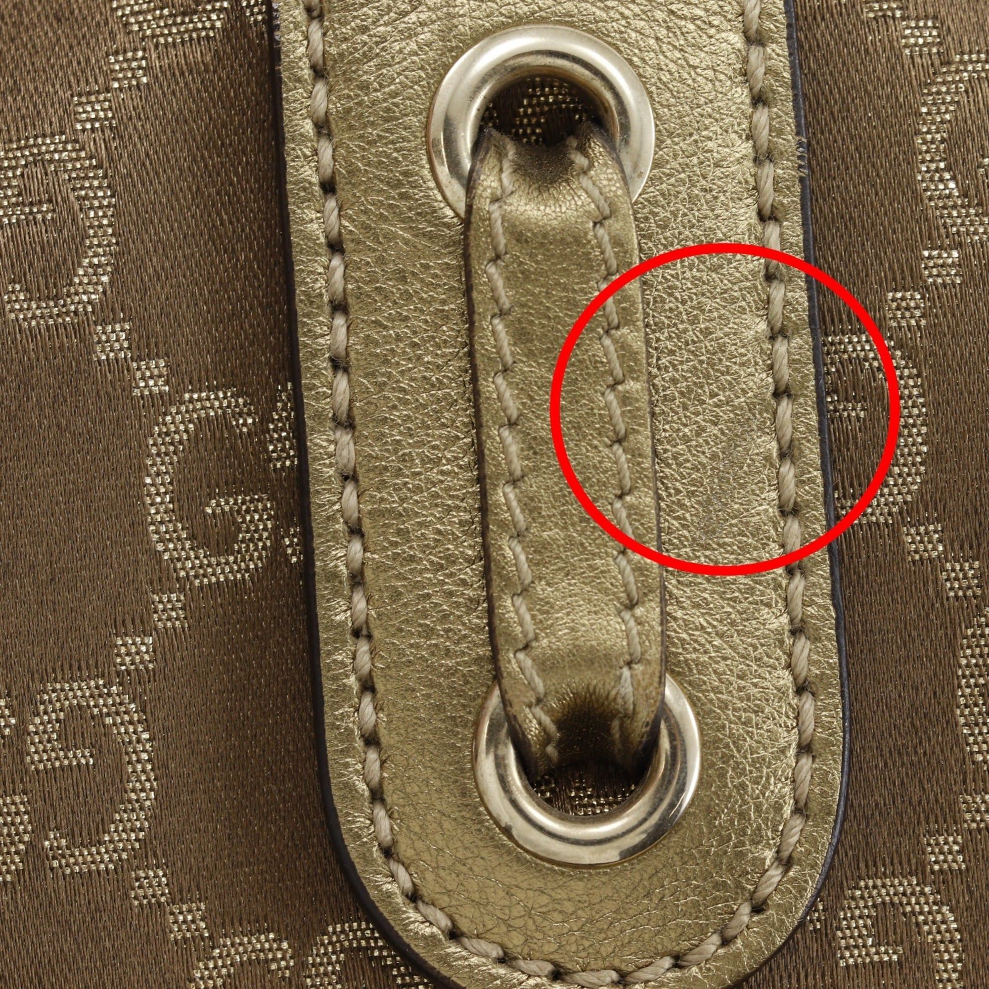 Gucci Gucci Princy Tote Bag with Ribbon, 163805, GG Canvas, Gold A4 Size, Pretty, Women's Size ONE SIZE - 15 Thumbnail