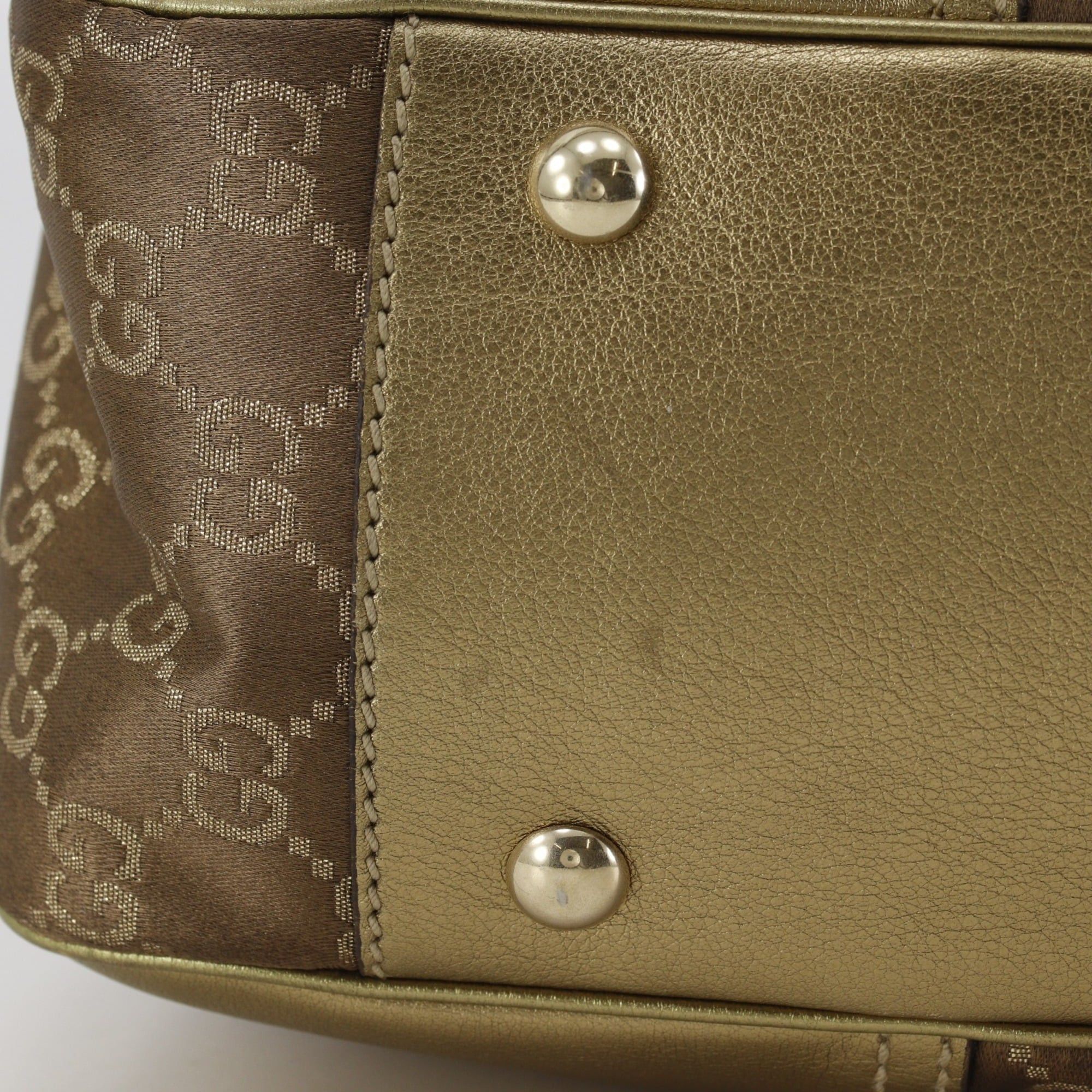 Gucci Gucci Princy Tote Bag with Ribbon, 163805, GG Canvas, Gold A4 Size, Pretty, Women's Size ONE SIZE - 17 Thumbnail