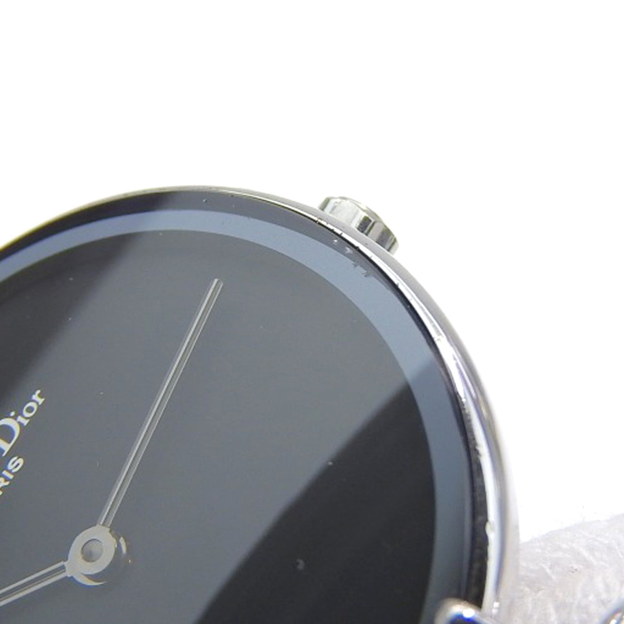 Dior Christian Dior Bakira Watch D44-120 Stainless Steel Silver Quartz Analog Black Dial Women's Size ONE SIZE - 7 Thumbnail