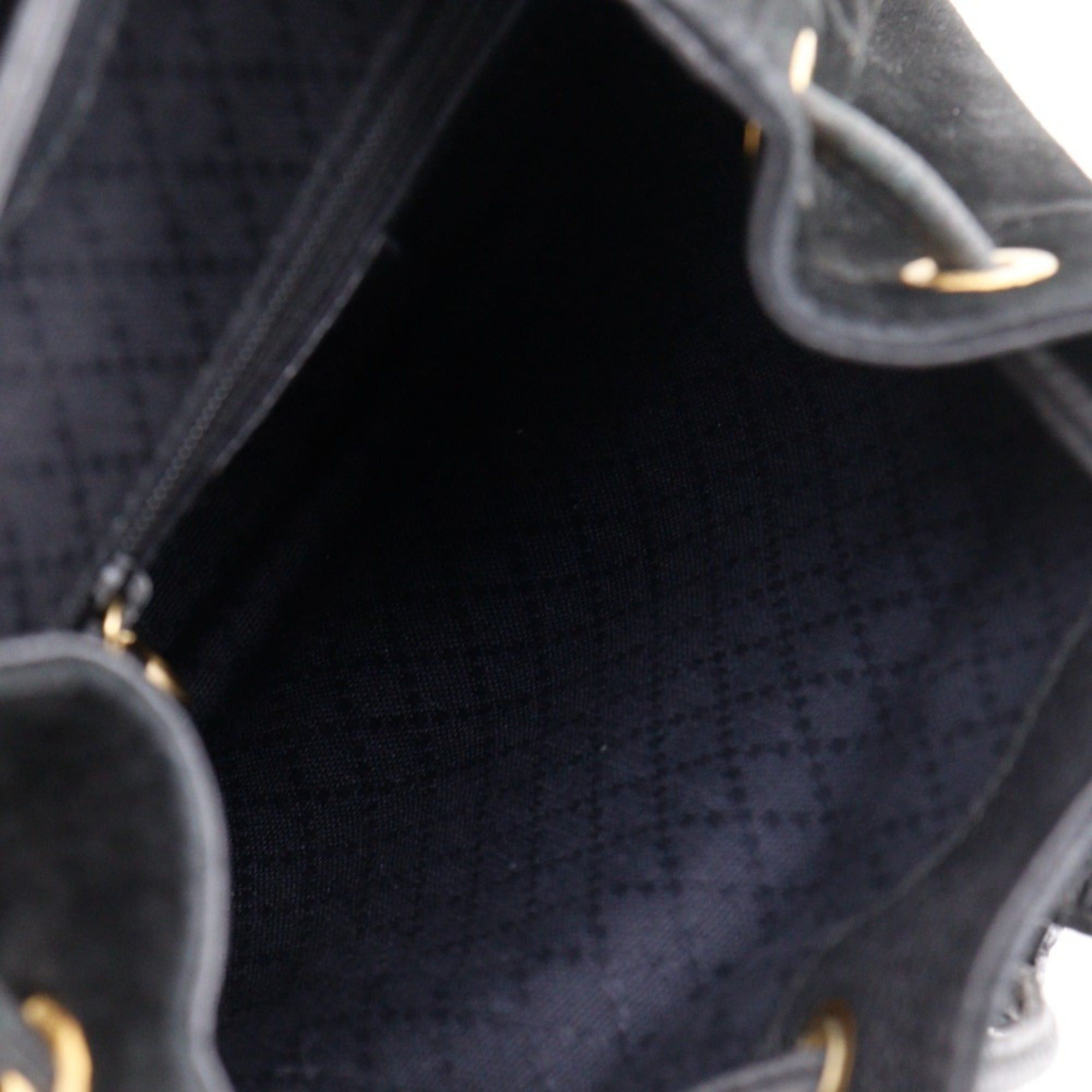 Gucci Gucci Bamboo Backpack/Daypack, Old Suede, Black, 2-way, Flap, Women's Size ONE SIZE - 6 Thumbnail
