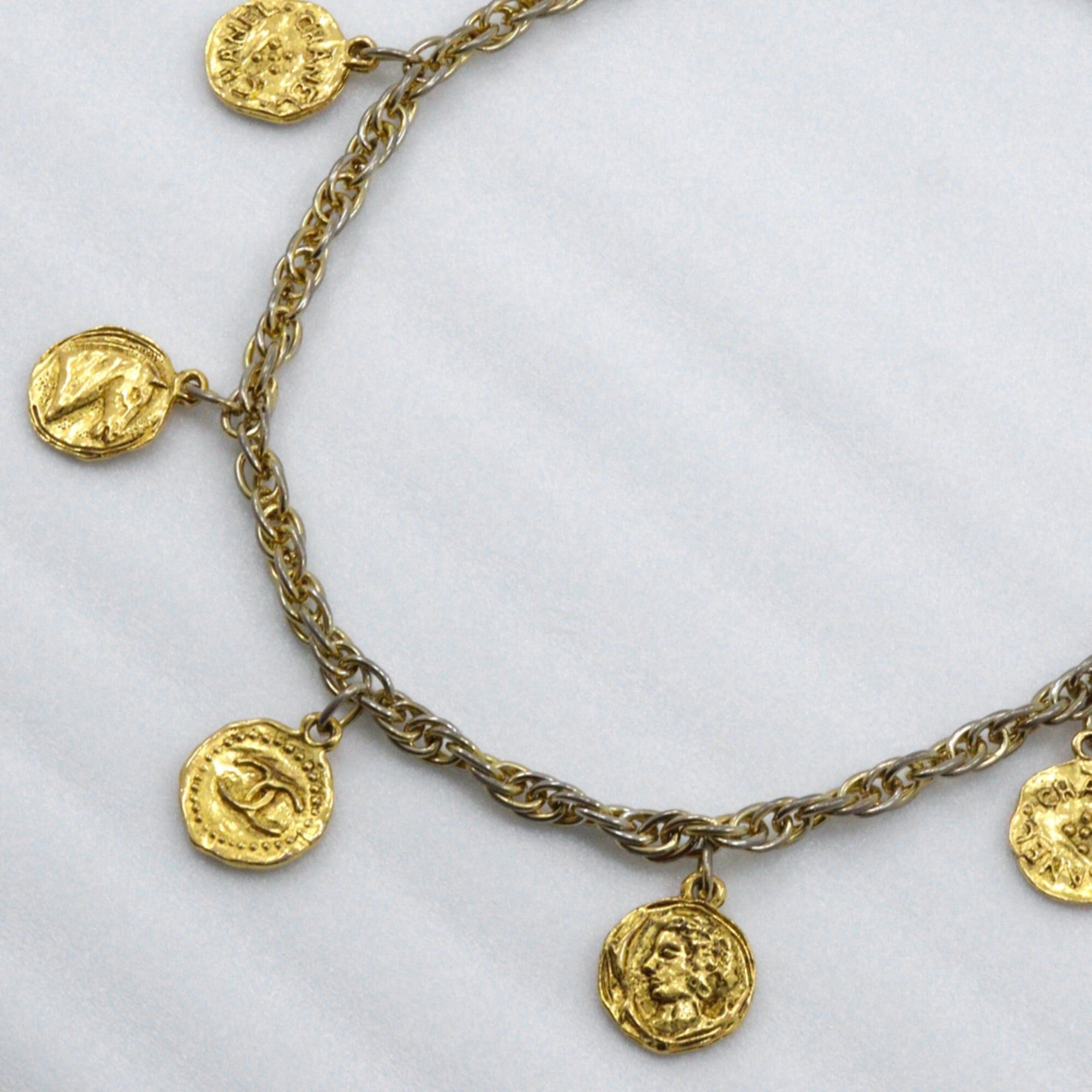 Chanel Chanel COCO Mark coin charm necklace, gold plated, approximately 74g, for women. Size ONE SIZE - 3 Thumbnail