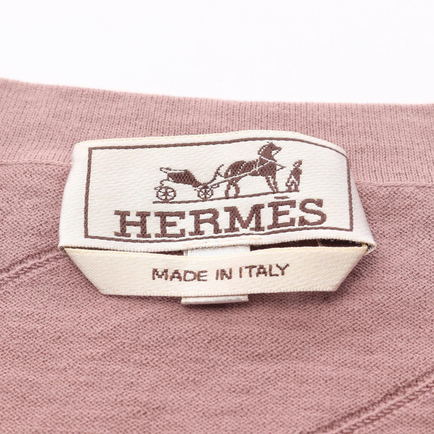 Hermes Hermes Hermes Cotton Knit Top Textile Tops DUTY FREE for USA Size ONE SIZE - 3 Thumbnail