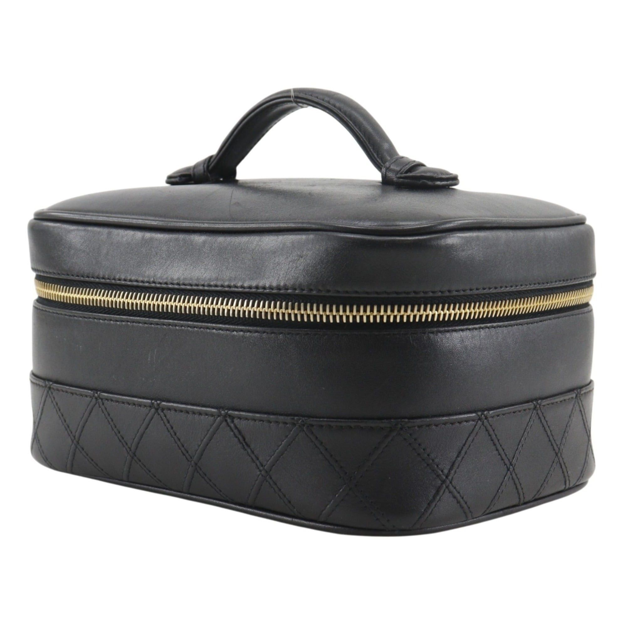 Chanel Chanel Bicolole Vanity Pouch, Calfskin, Black, Women's Size ONE SIZE - 2 Thumbnail