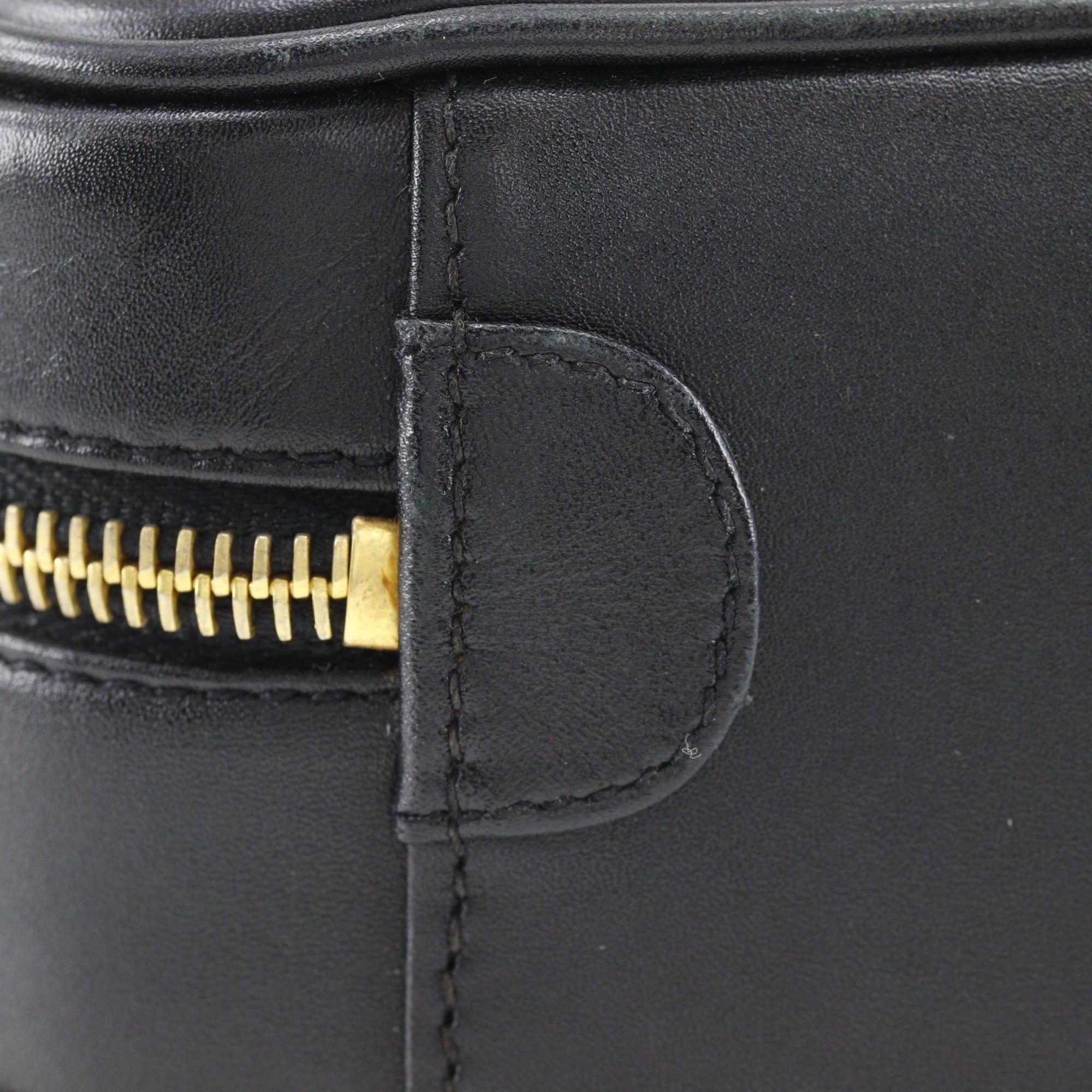 Chanel Chanel Bicolole Vanity Pouch, Calfskin, Black, Women's Size ONE SIZE - 11 Thumbnail