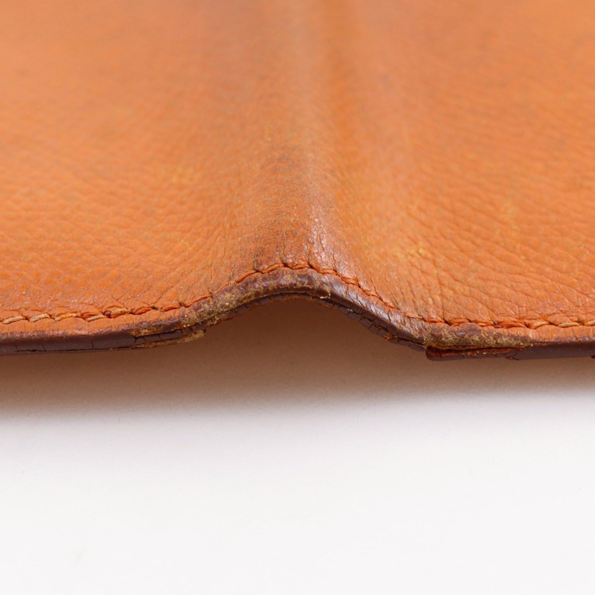 Hermes Hermes Bearn Classic Long Wallet, Veau Epsom Leather, 2005 Model, Orange/Silver Hardware, Unisex Size ONE SIZE - 14 Thumbnail