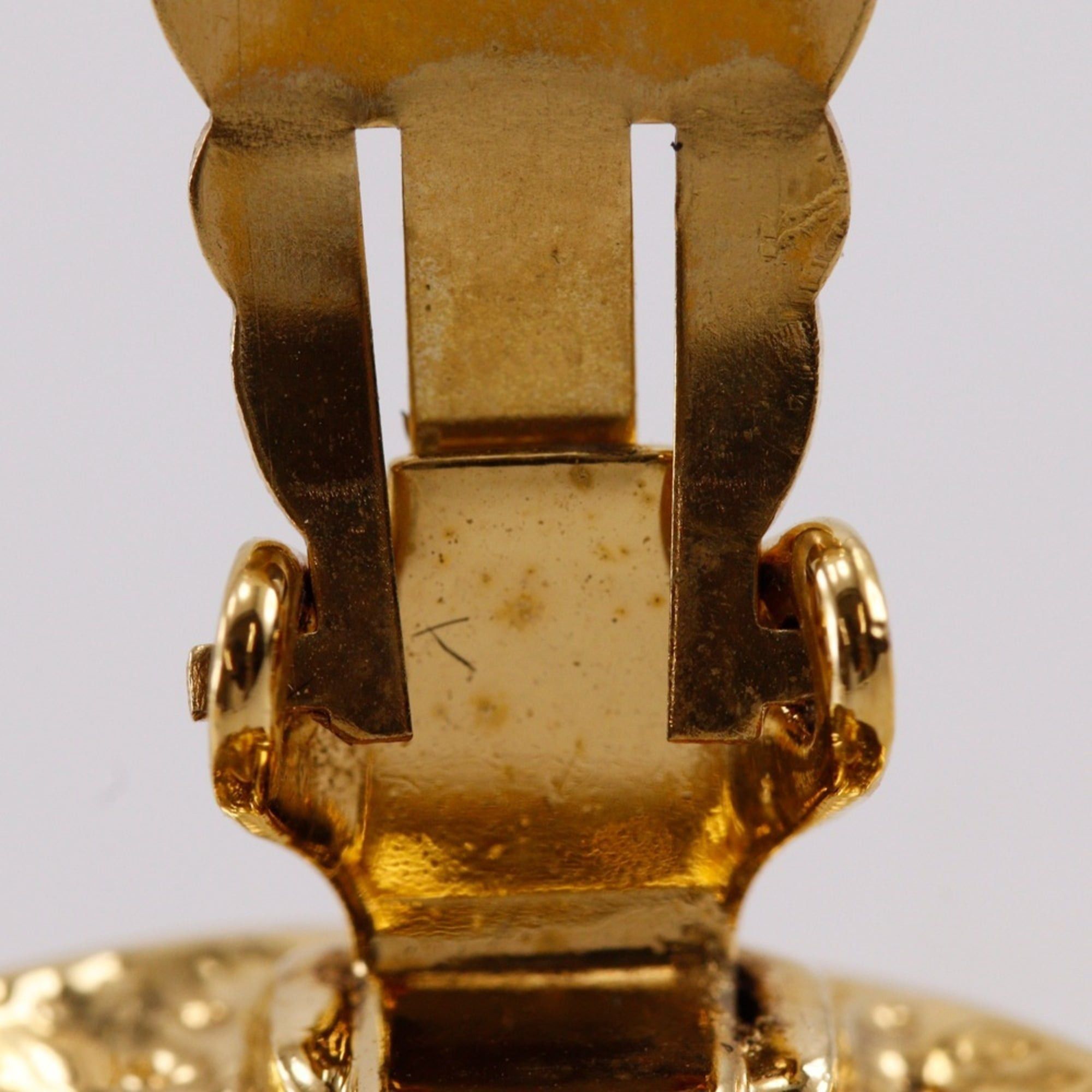 Chanel Chanel Coco Mark Earrings, Gold Plated, 1994, 94P, Approx. 21.1g, Women's. Size ONE SIZE - 6 Thumbnail
