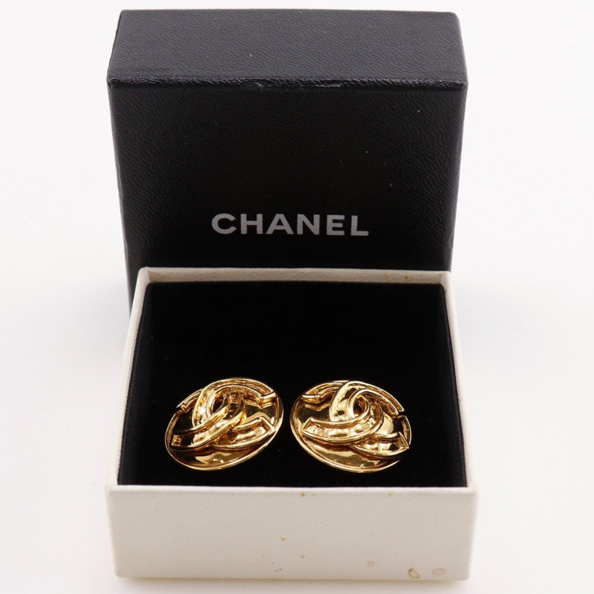 Chanel Chanel Coco Mark Earrings, Gold Plated, 1994, 94P, Approx. 21.1g, Women's. Size ONE SIZE - 11 Thumbnail