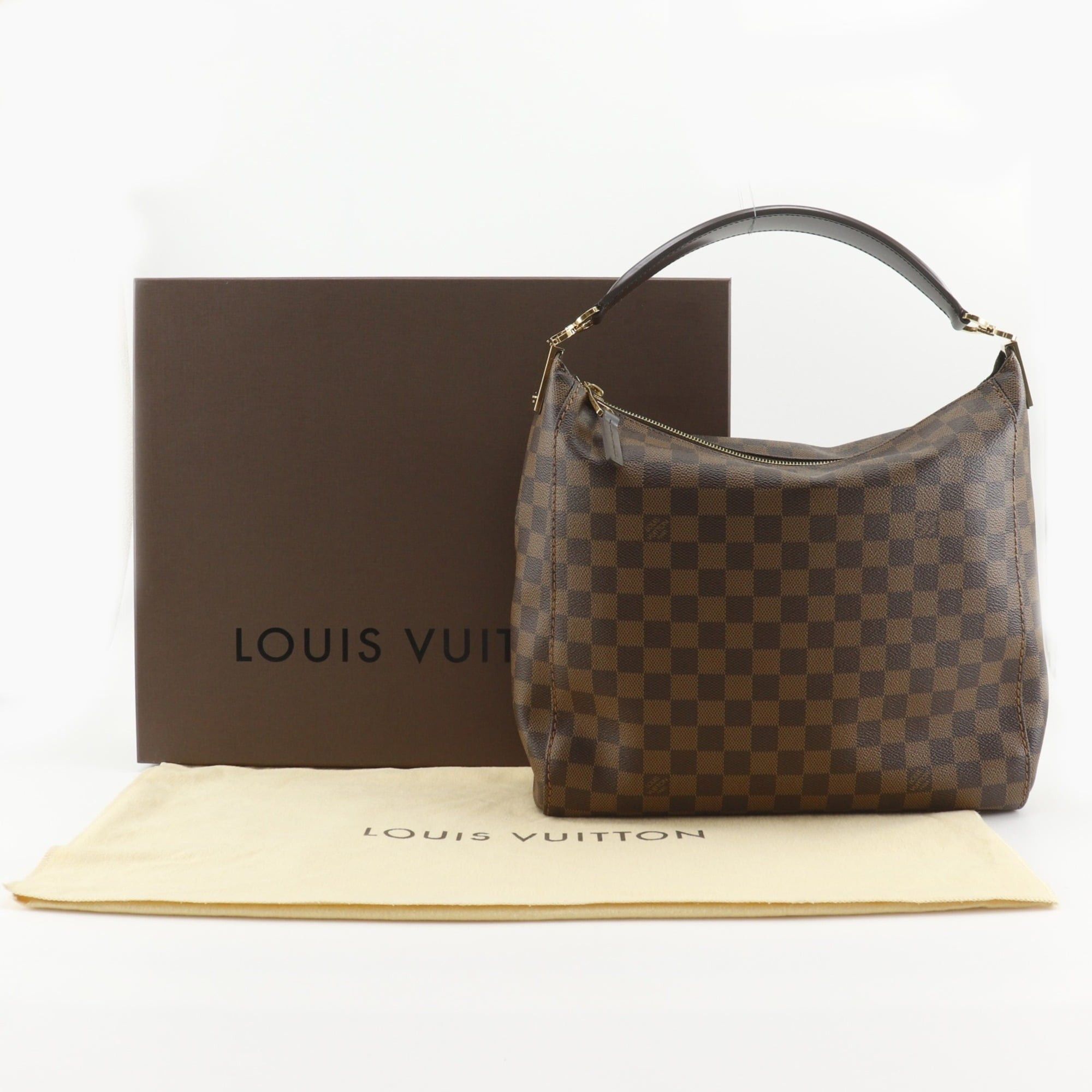 Louis Vuitton Louis Vuitton Portobello PM Shoulder Bag N41184 Damier Canvas 2014 Brown SP0174 A4 Women's Size ONE SIZE - 14 Thumbnail