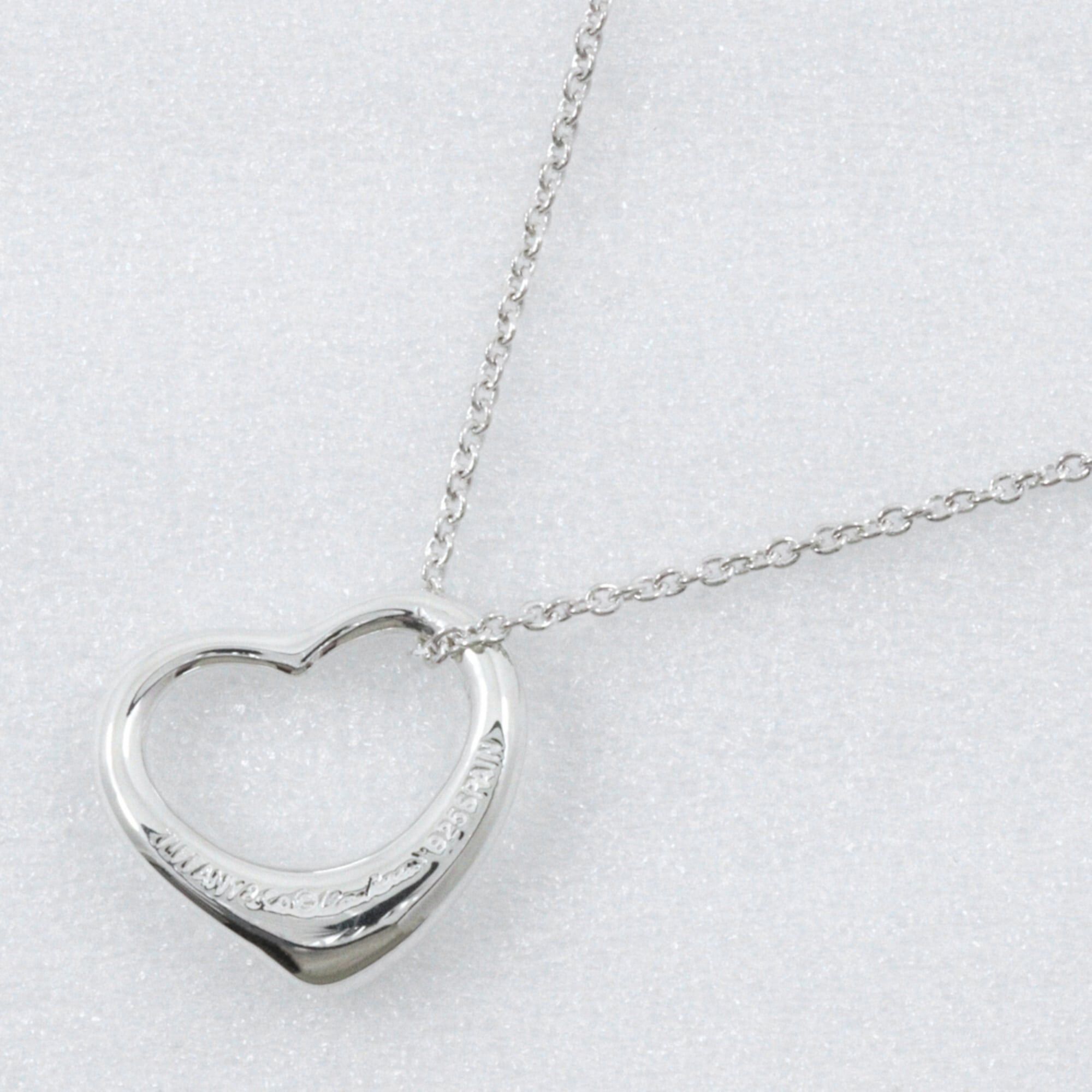 Tiffany & Co. Tiffany & Co. Orpin Heart Necklace, designed by Elsa Peretti, 925 Sterling Silver, approx. 2.7g, for women. Size ONE SIZE - 3 Thumbnail