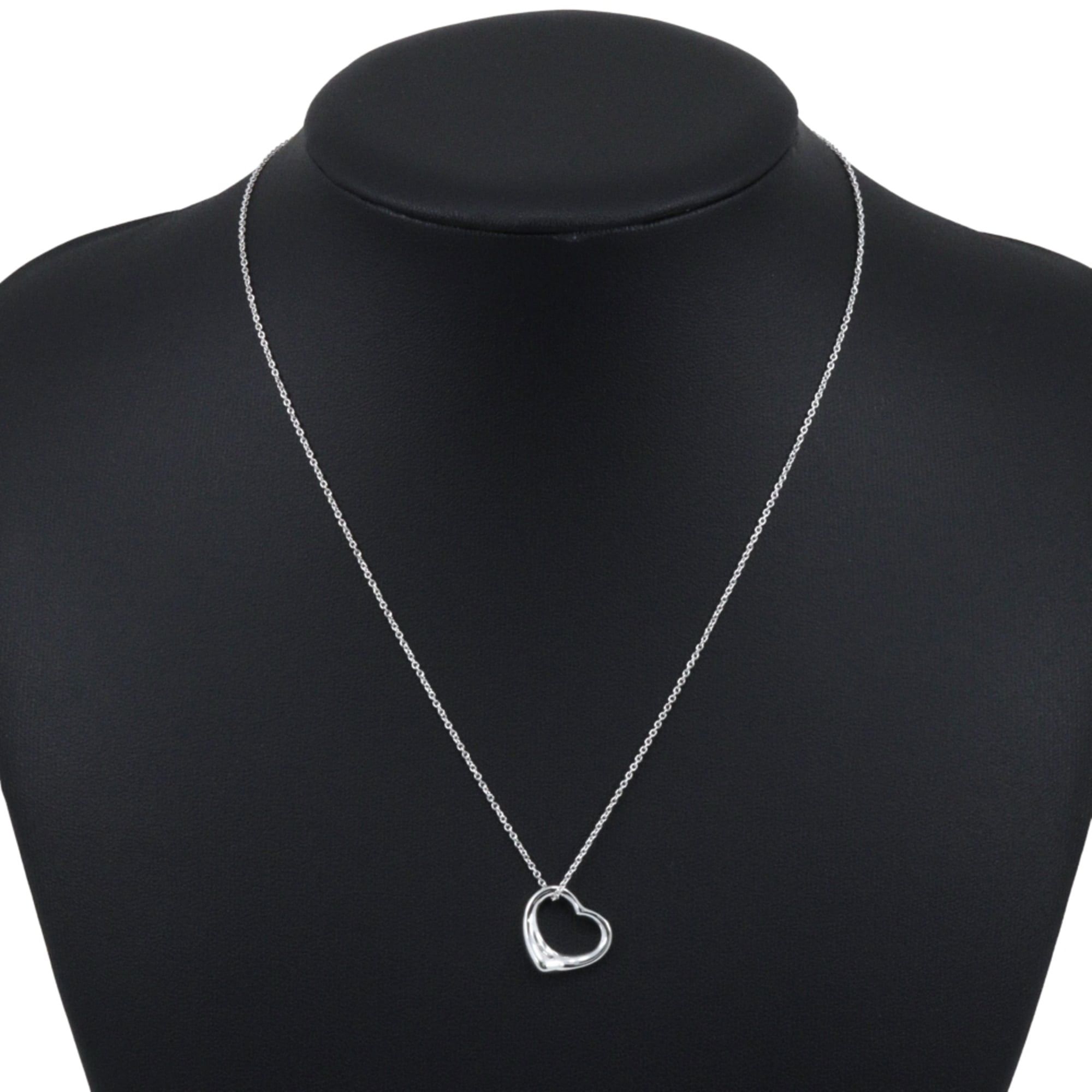 Tiffany & Co. Tiffany & Co. Orpin Heart Necklace, designed by Elsa Peretti, 925 Sterling Silver, approx. 2.7g, for women. Size ONE SIZE - 2 Thumbnail