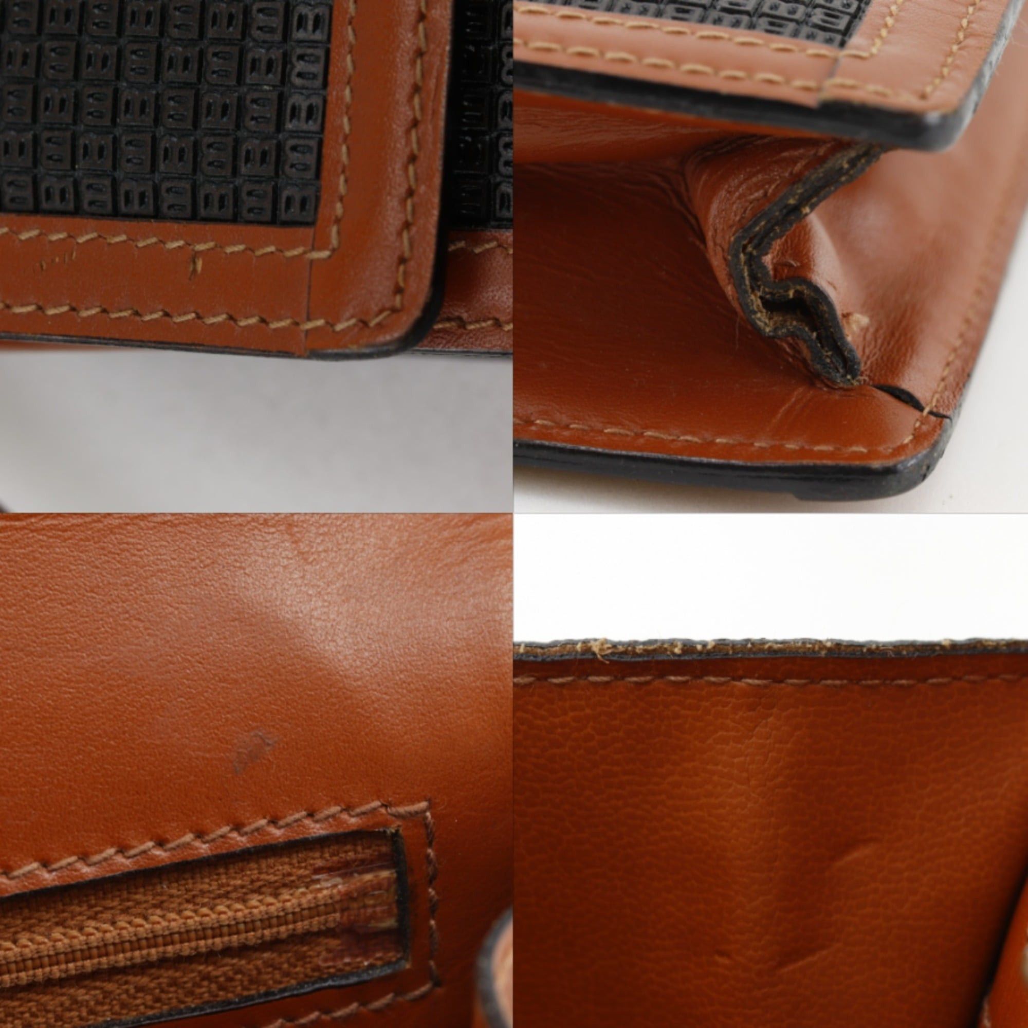 Bally Bally B logo clutch bag, PVC x leather, black, flap, logo, men's. Size ONE SIZE - 14 Thumbnail