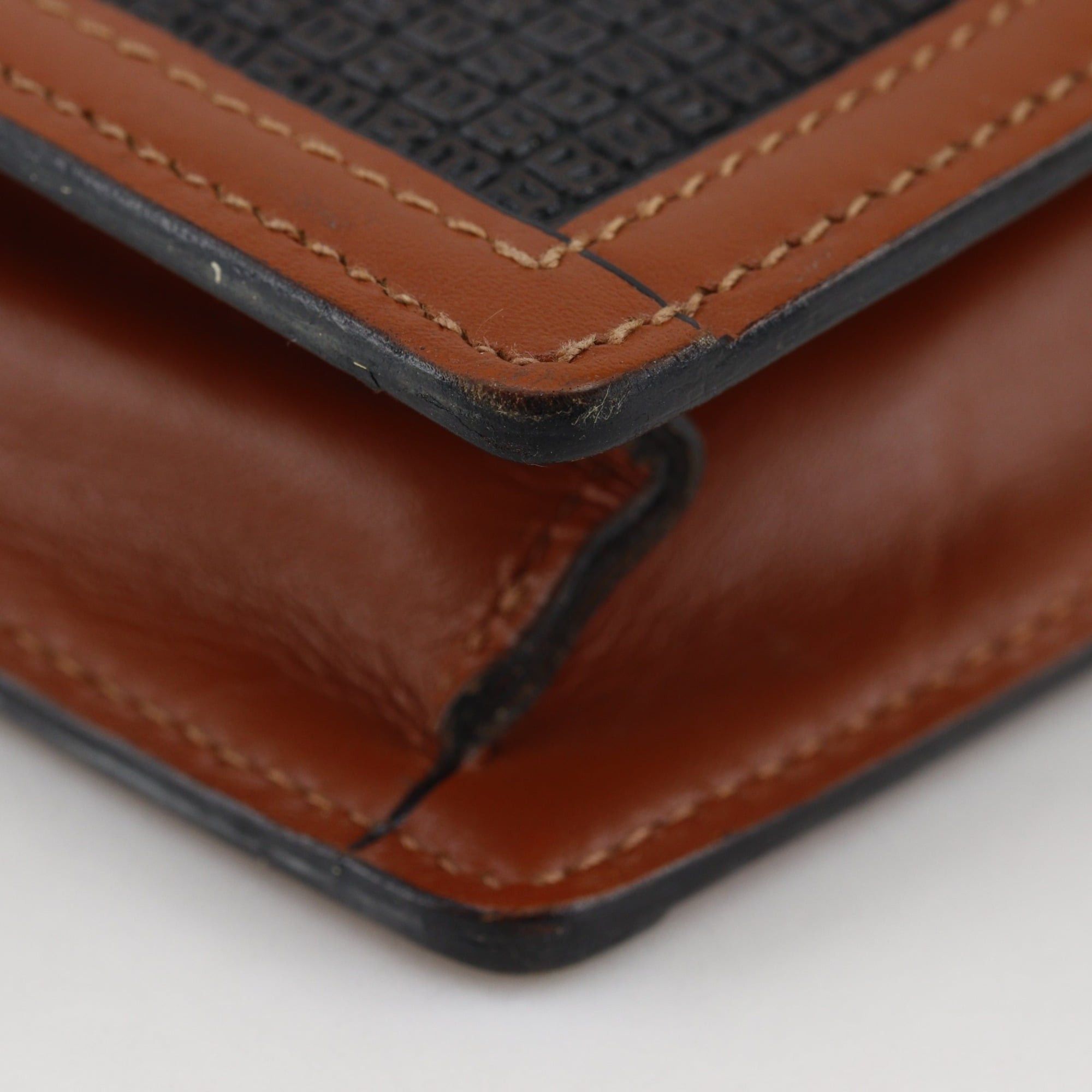 Bally Bally B logo clutch bag, PVC x leather, black, flap, logo, men's. Size ONE SIZE - 5 Thumbnail