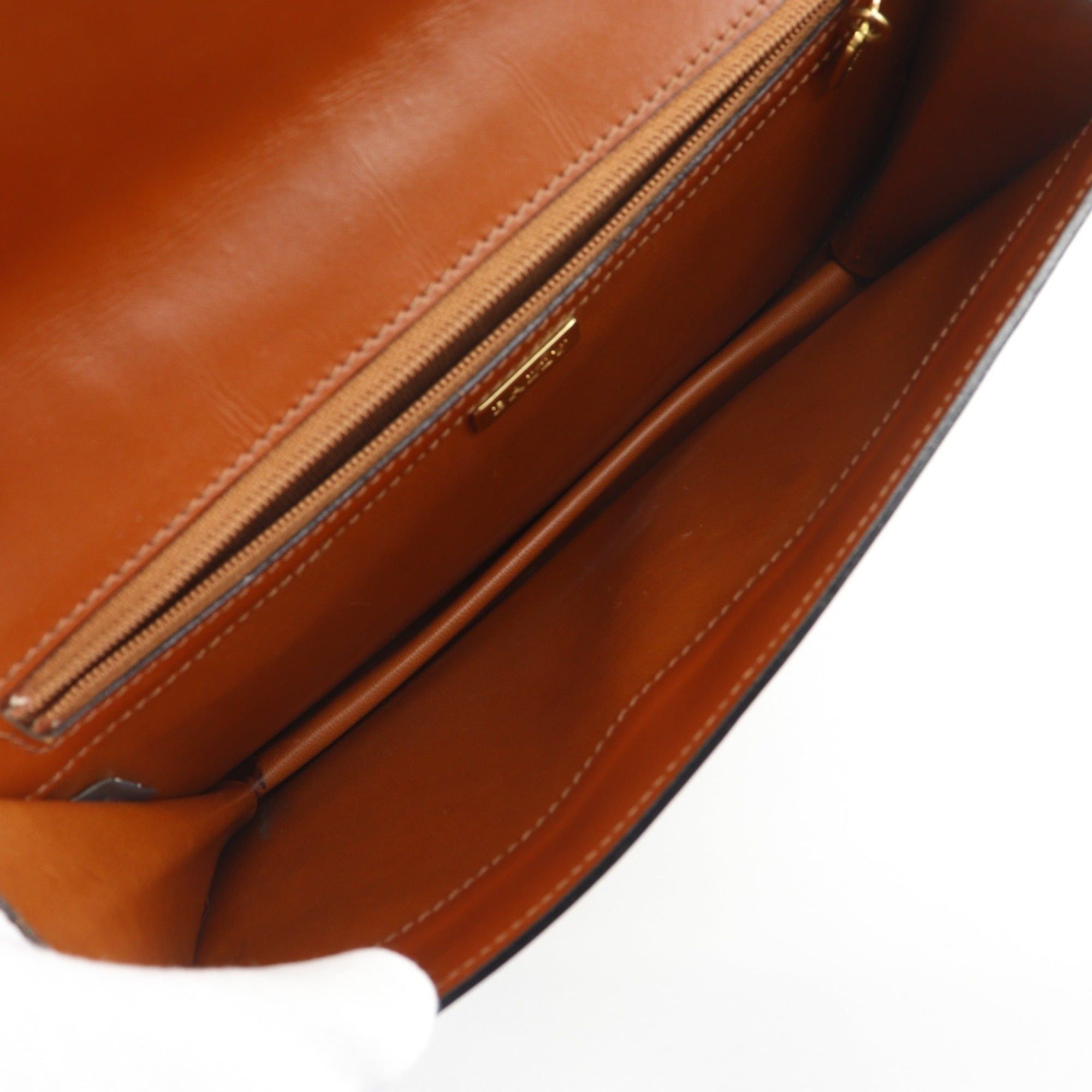 Bally Bally B logo clutch bag, PVC x leather, black, flap, logo, men's. Size ONE SIZE - 6 Thumbnail