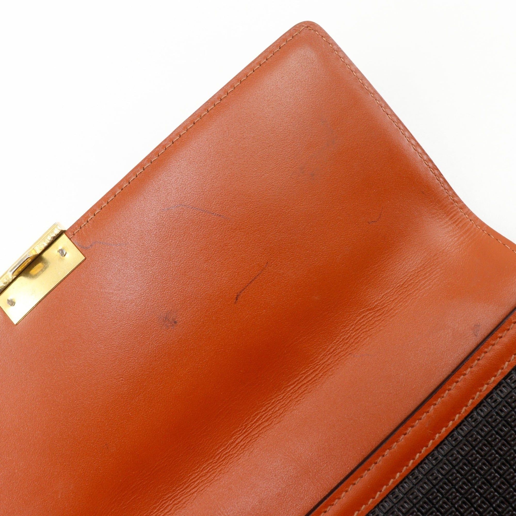 Bally Bally B logo clutch bag, PVC x leather, black, flap, logo, men's. Size ONE SIZE - 11 Thumbnail